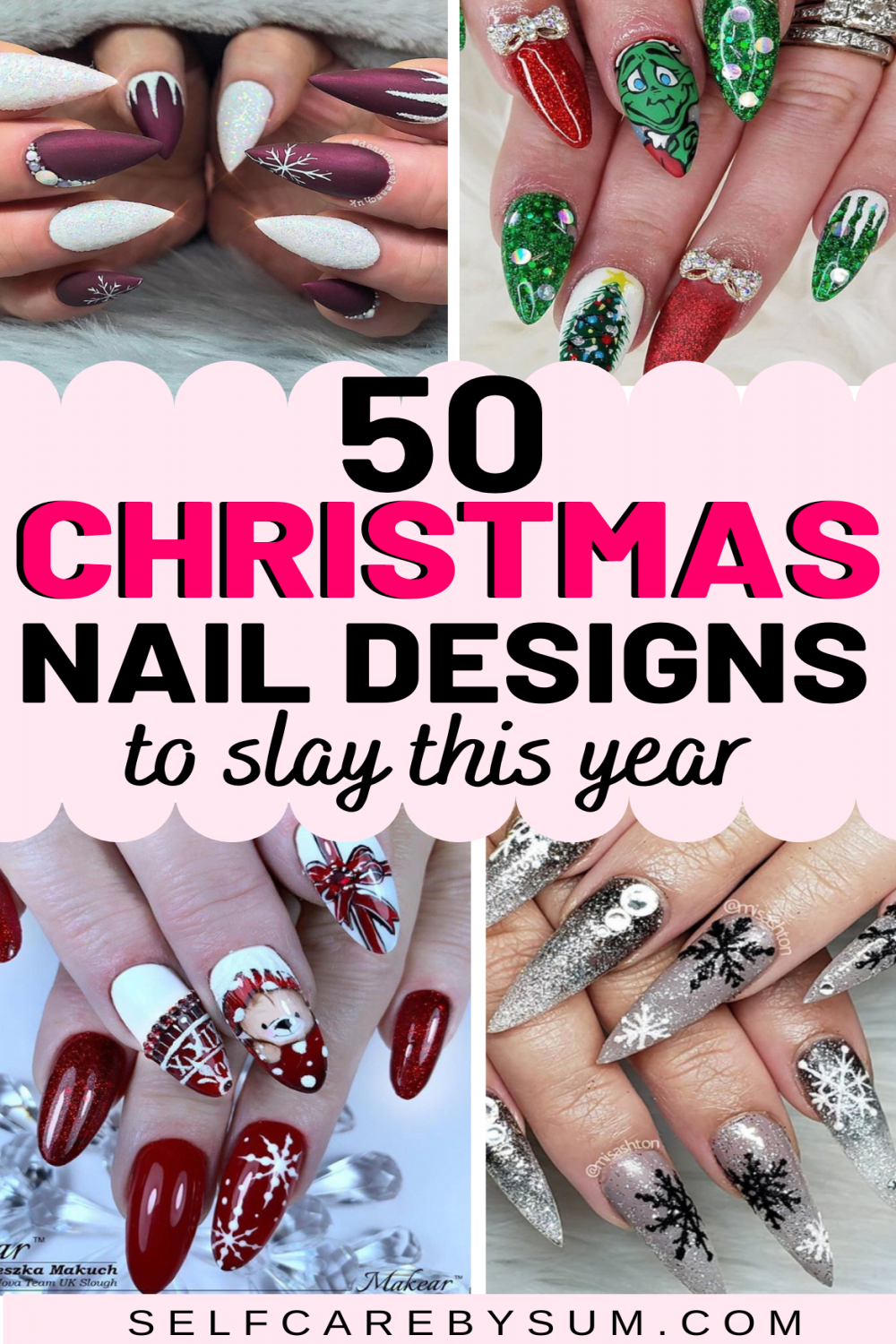 Adorable Christmas Nail Designs for holiday season - Self-Care