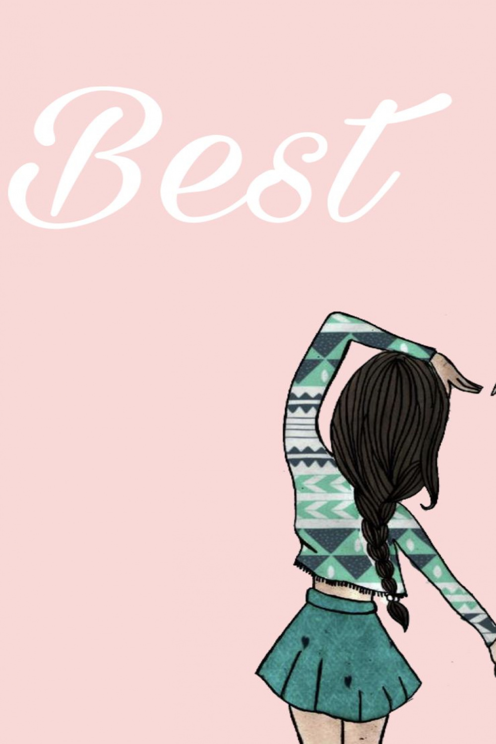 Best friends pink girl wallpaper other half on my page  Best