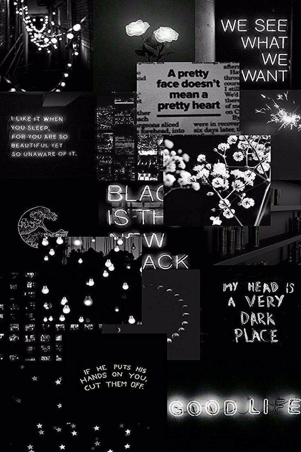 ƁĿǍĊƘƁŬŊŊĬĔŜ♡ in   Black aesthetic wallpaper, Cute black