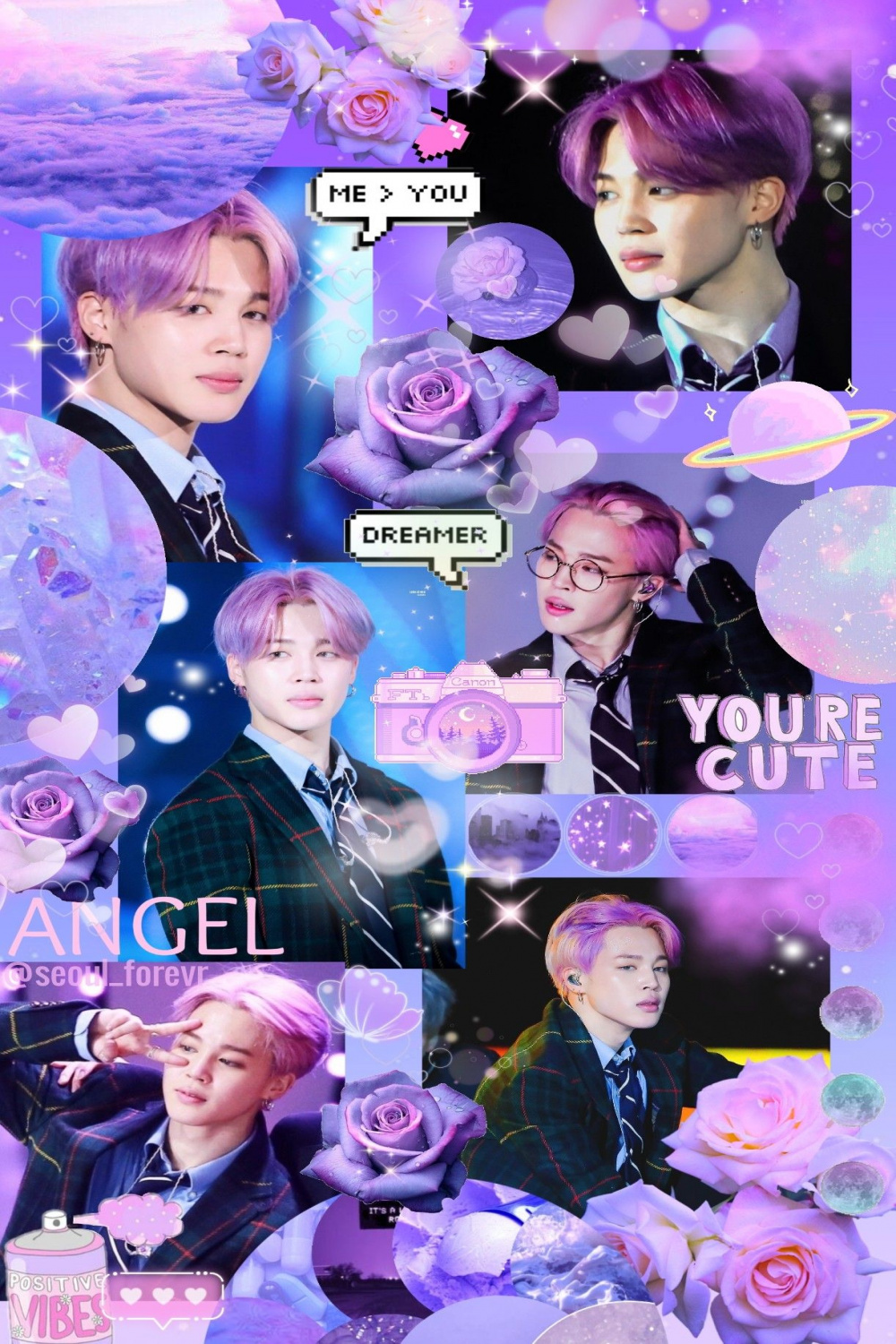 BTS Kpop Jimin Purple Wallpaper  Park jimin bts wallpaper, Bts