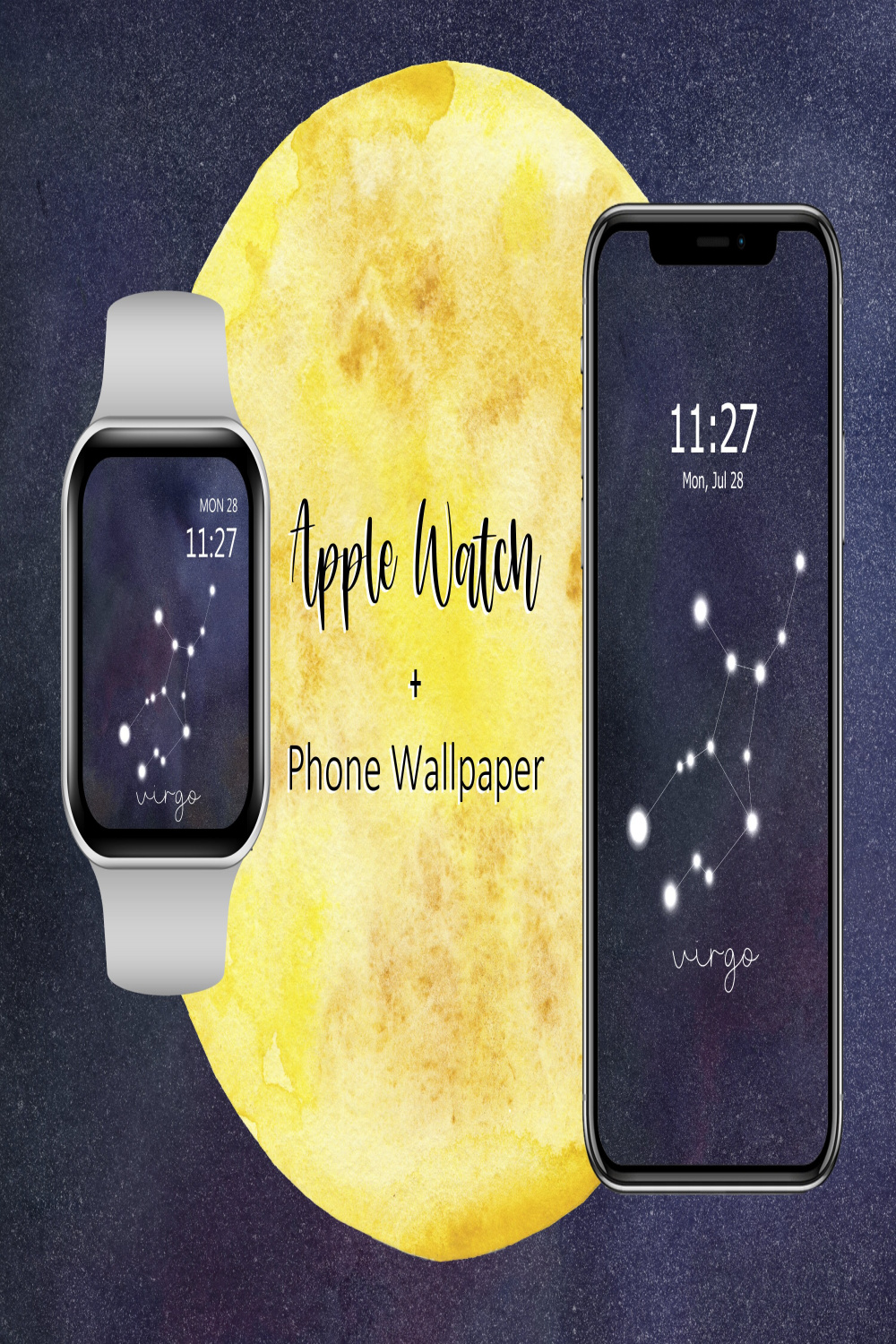 Buy Virgo Apple Watch Face and Phone Wallpaper, Constellation