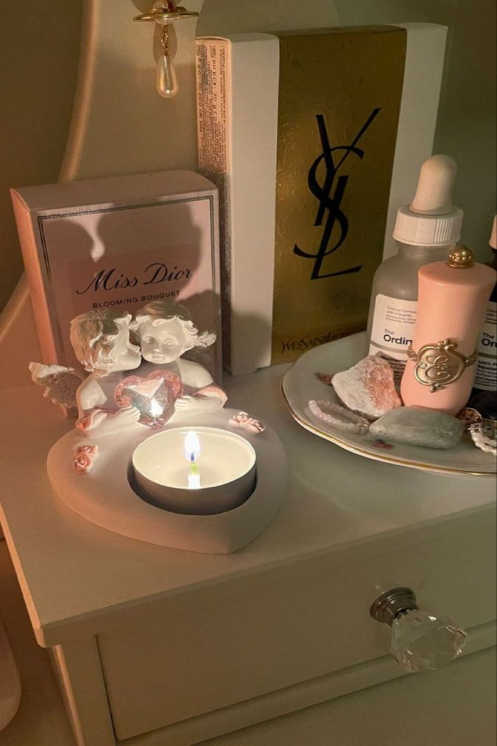 Coquette  Miss dior blooming bouquet, Miss dior, Light pink candles