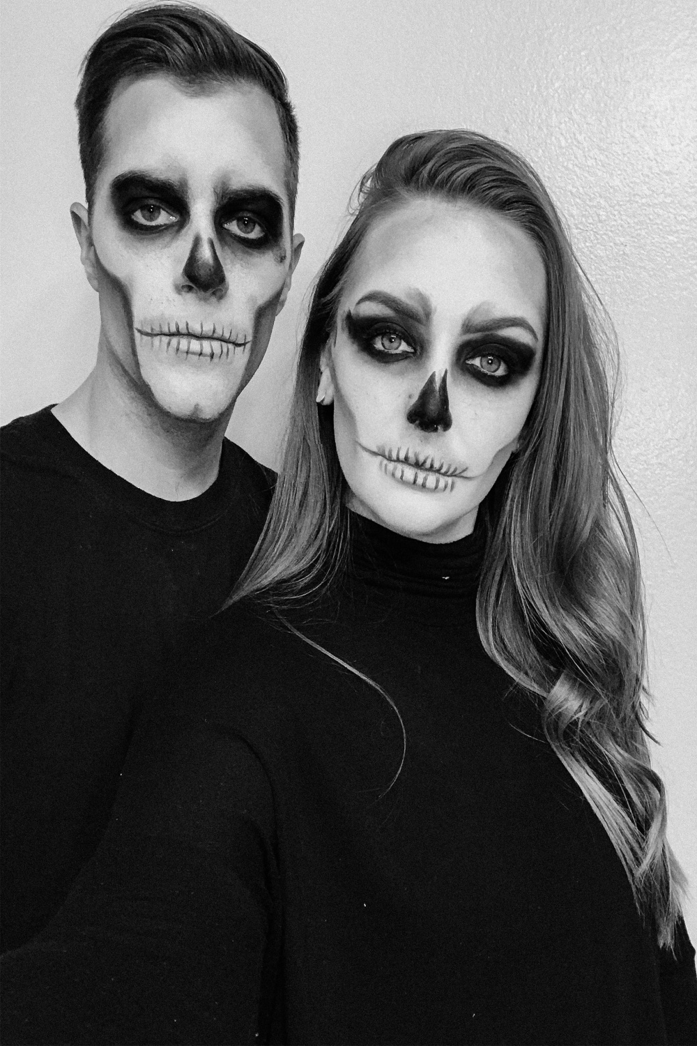 Couple skull makeup  Mens halloween makeup, Halloween skeleton