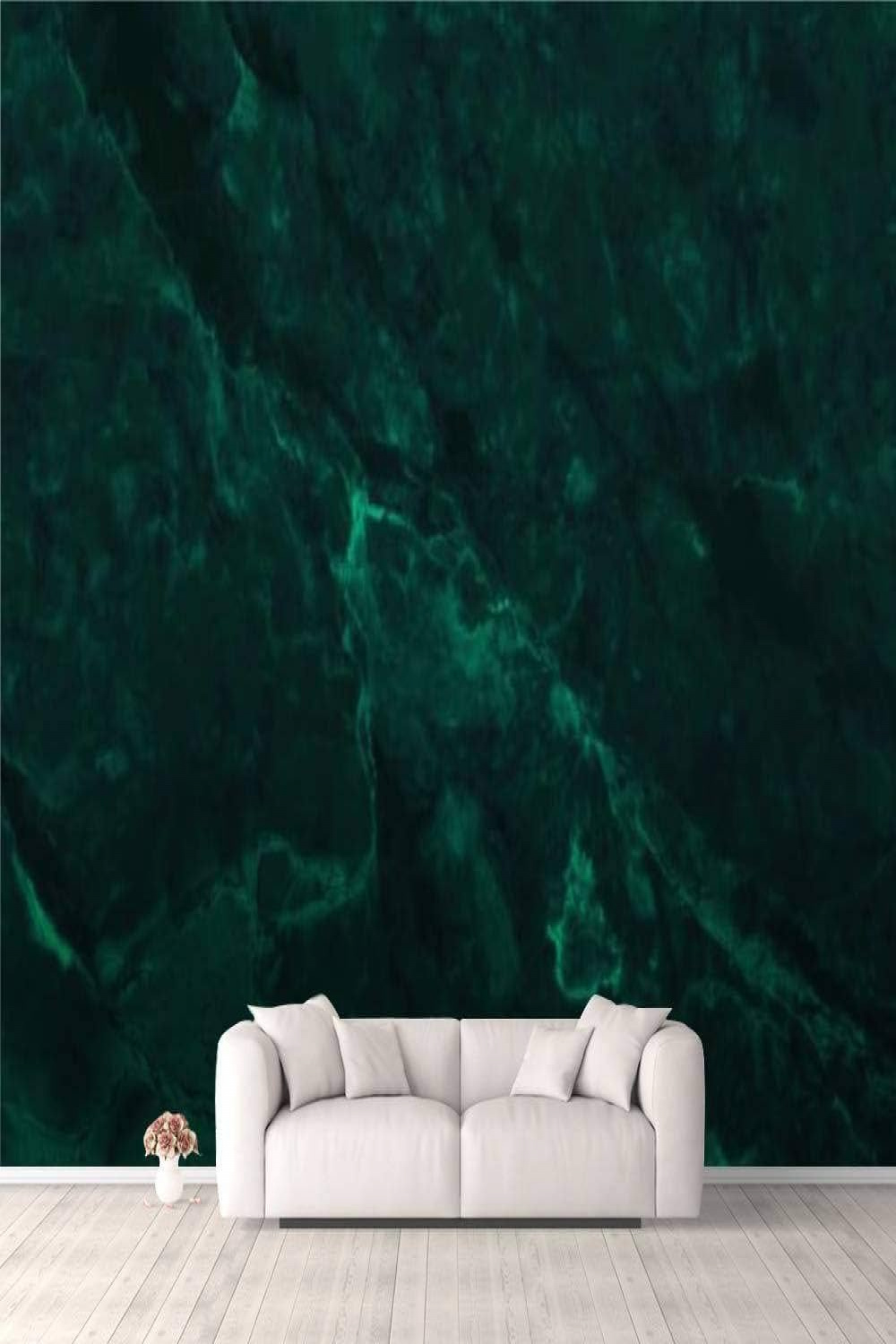 D Wallpaper Dark Green Marble Texture Background with high Resolution top  View of Self Adhesive Bedroom Living Room Dormitory Decor Wall Mural Stick