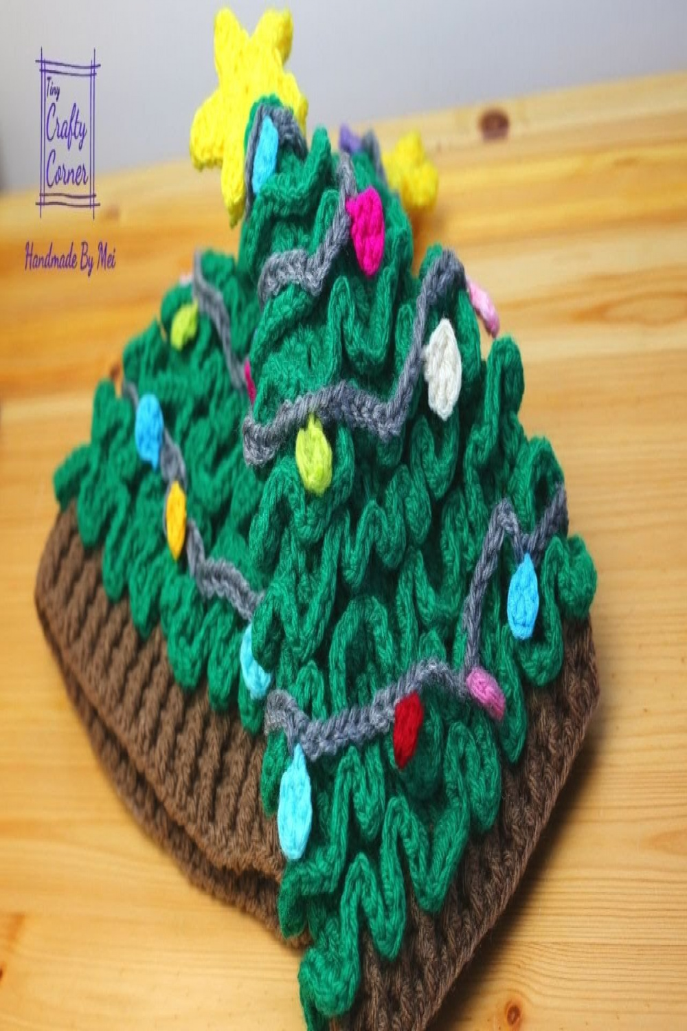 Easy Crochet Christmas Tree Hat Tutorial