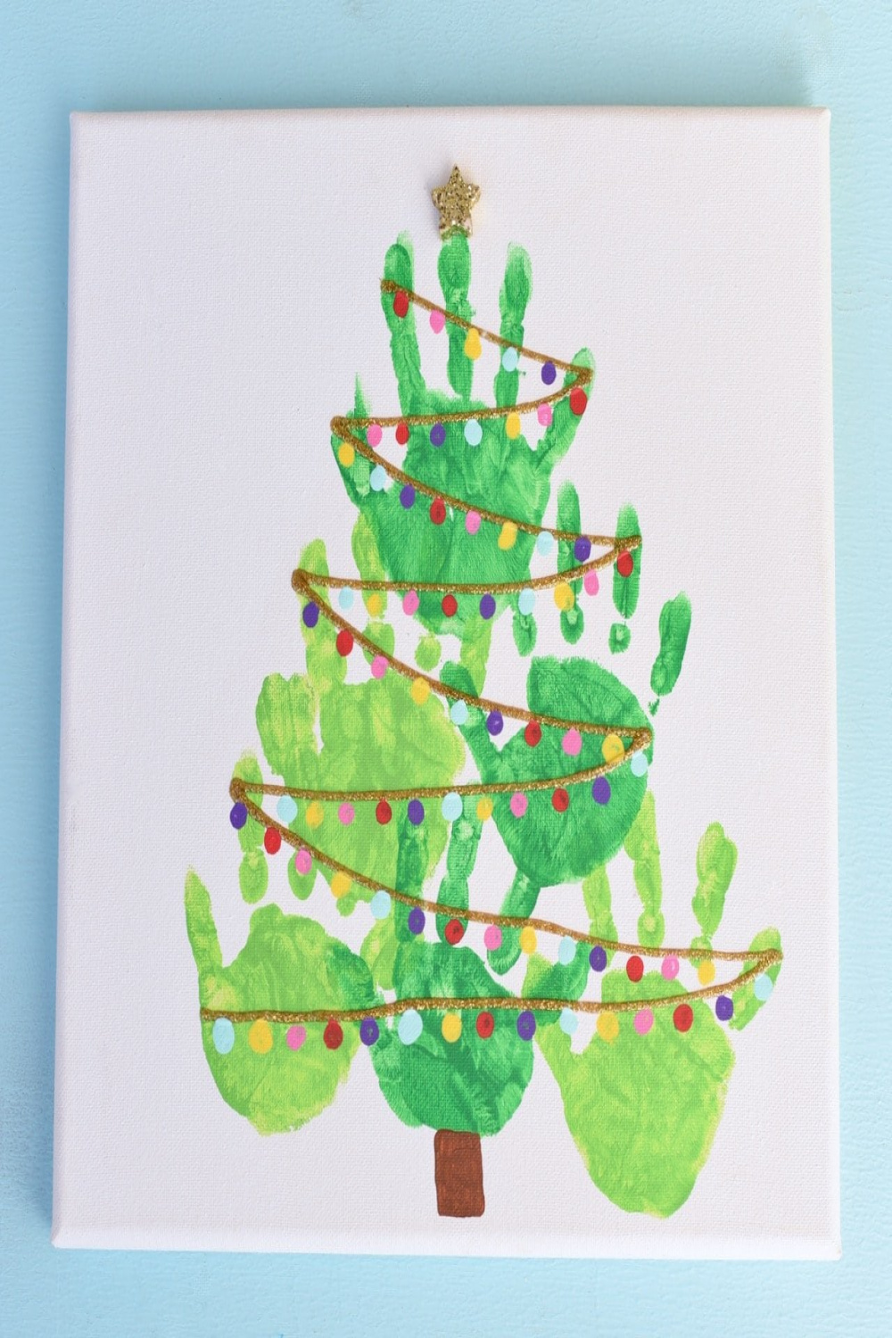 EASY Handprint Christmas Tree - Make Life Lovely