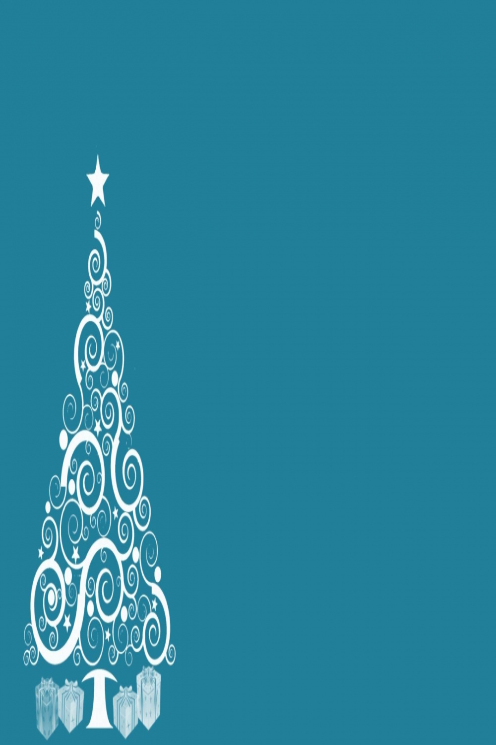 easy-to-draw Christmas tree for a hand made card  Christmas