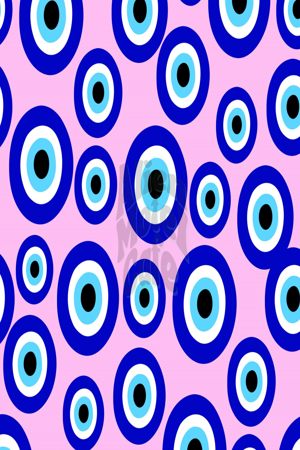 Evil Eye Yk Trendy Pattern Seamless Repeat Pattern - Etsy