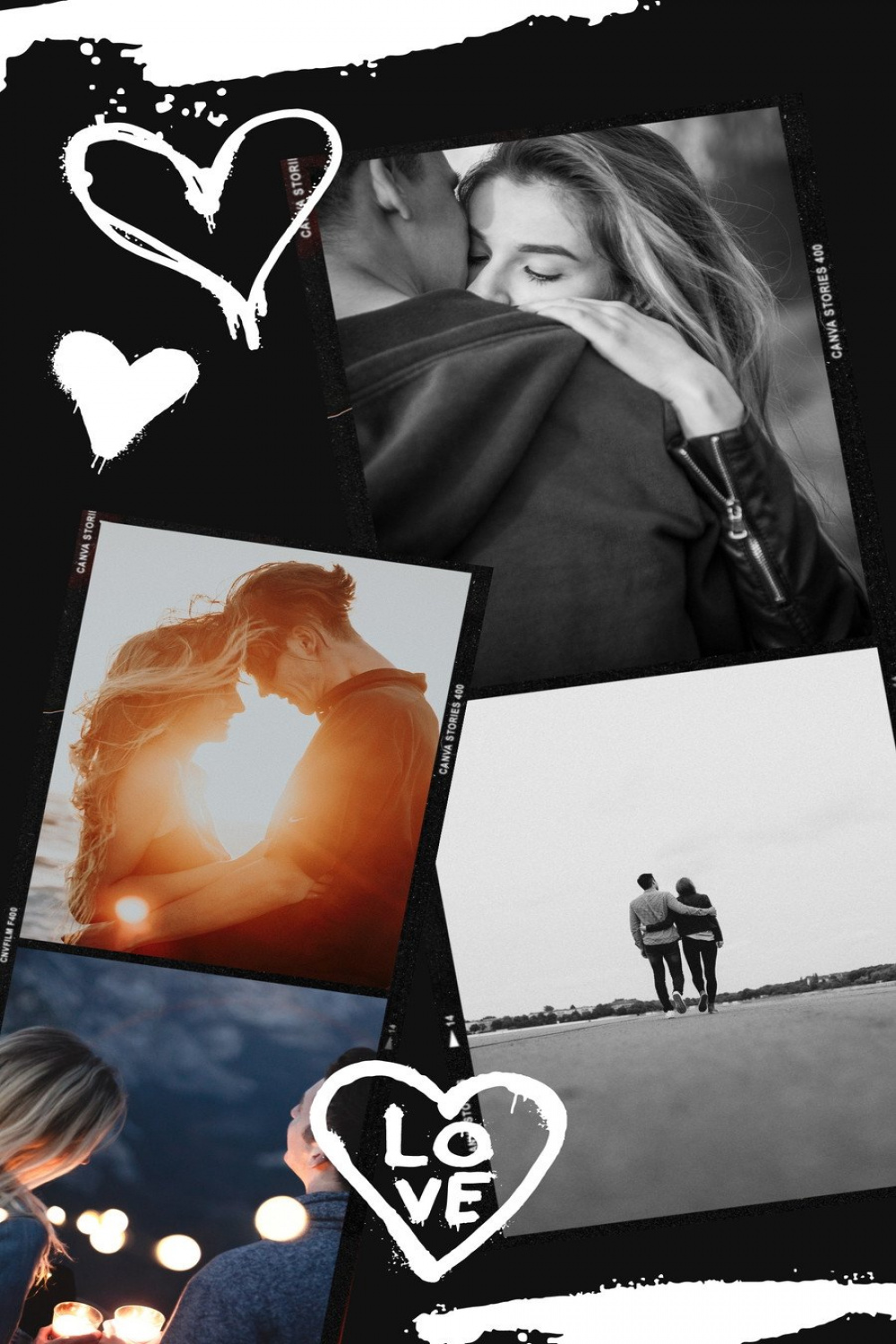 Free and customizable wallpaper couple templates