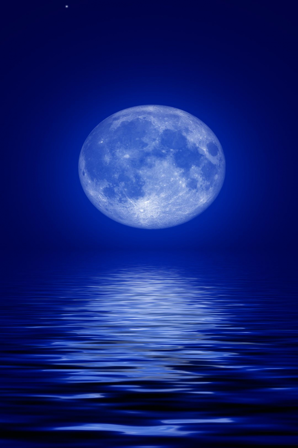 Full Moon Wallpaper For Mobile - Live Wallpaper HD  Dark blue