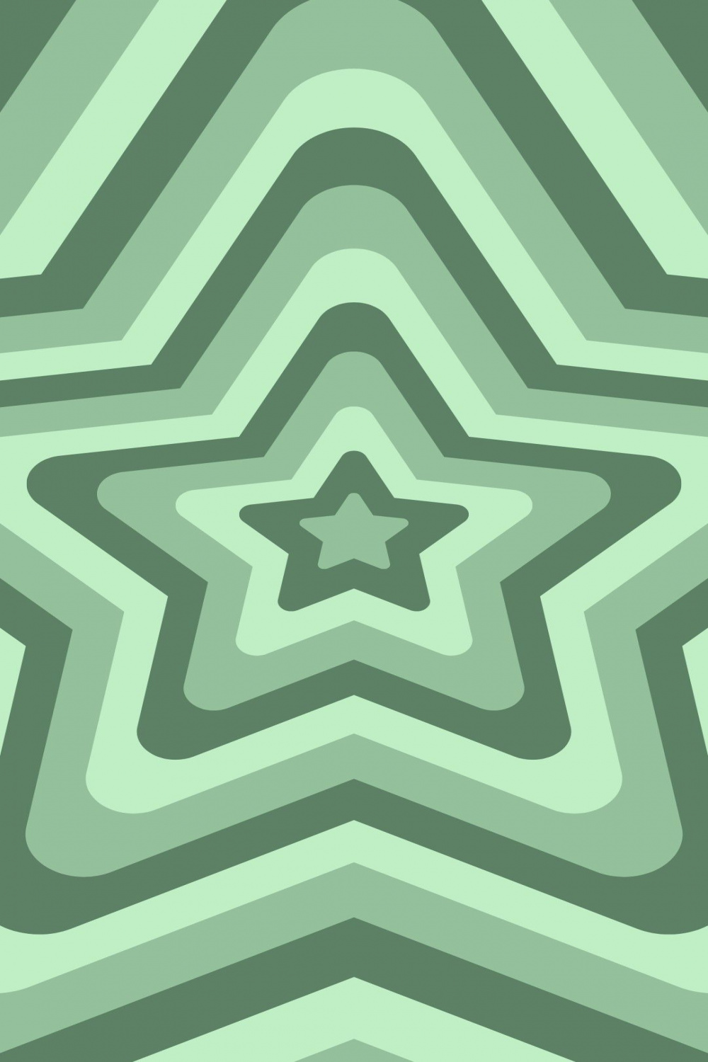 Green aesthetic wallpaper layered star indie yk  Green wallpaper