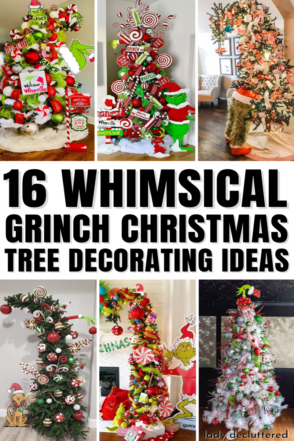 Grinch Christmas Tree Decorating Ideas » Lady Decluttered in