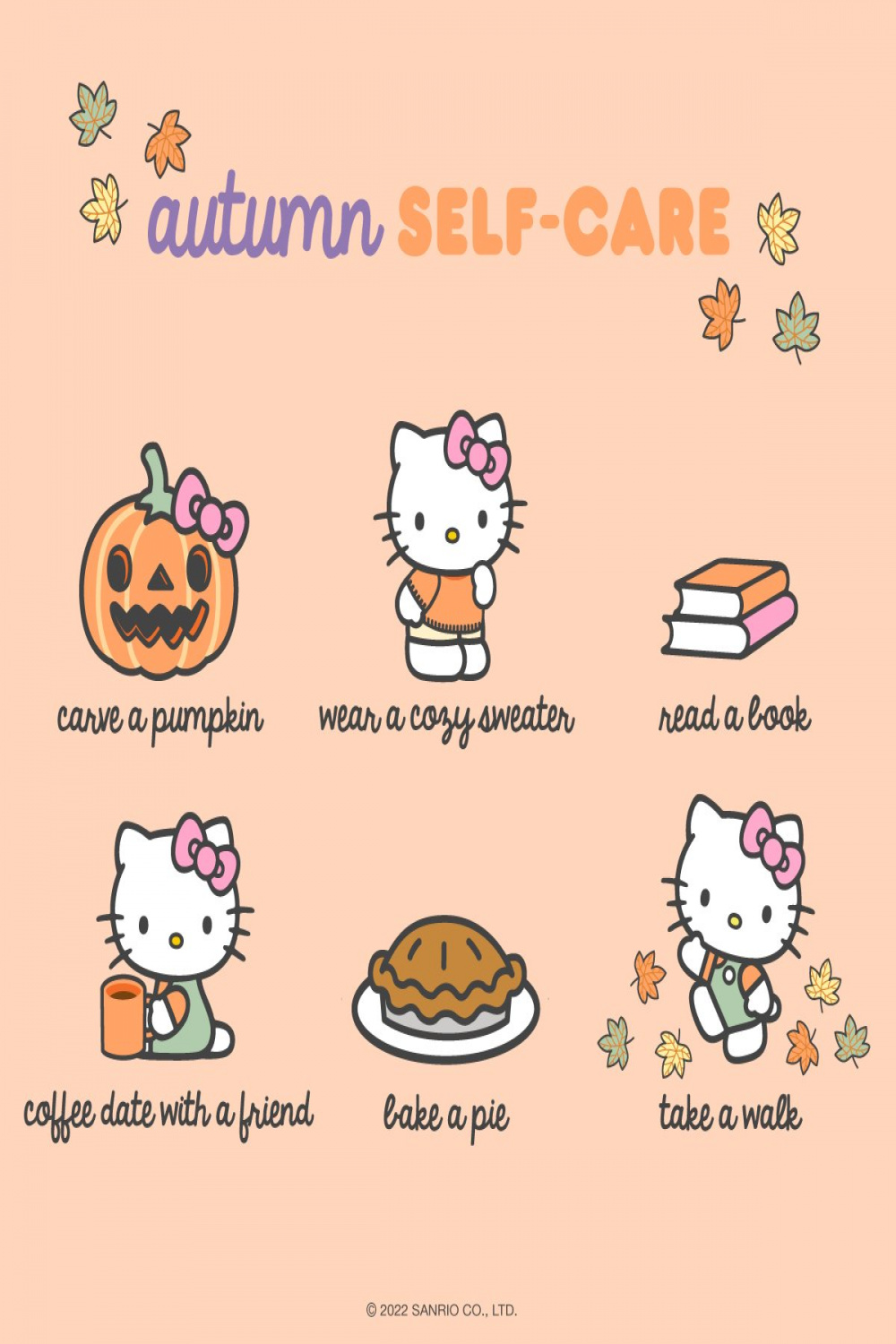 Hello Kitty on X: "#WellnessWednesday: Autumn Self-Care 🍂 How