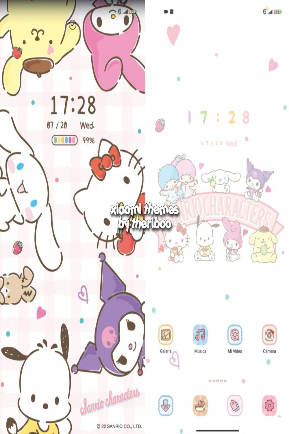 HELLO Kitty sanrio themes for Xiaomi temas para Xiaomi by theriboo