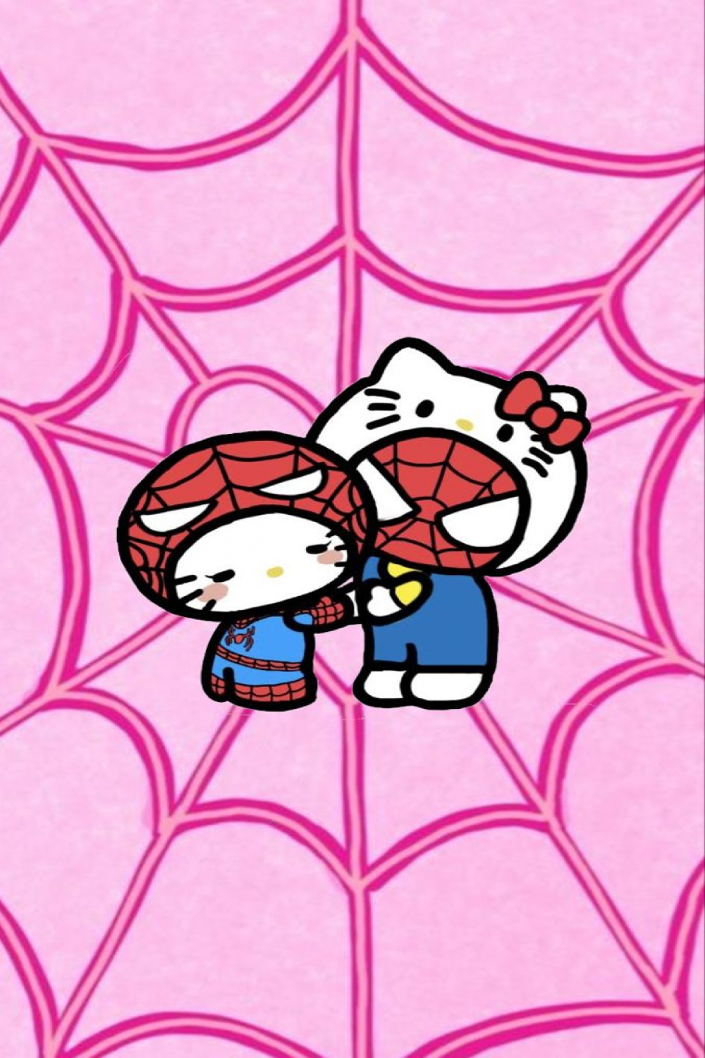 Hello kitty Spider-Man wallpaper in   Hello kitty wallpaper