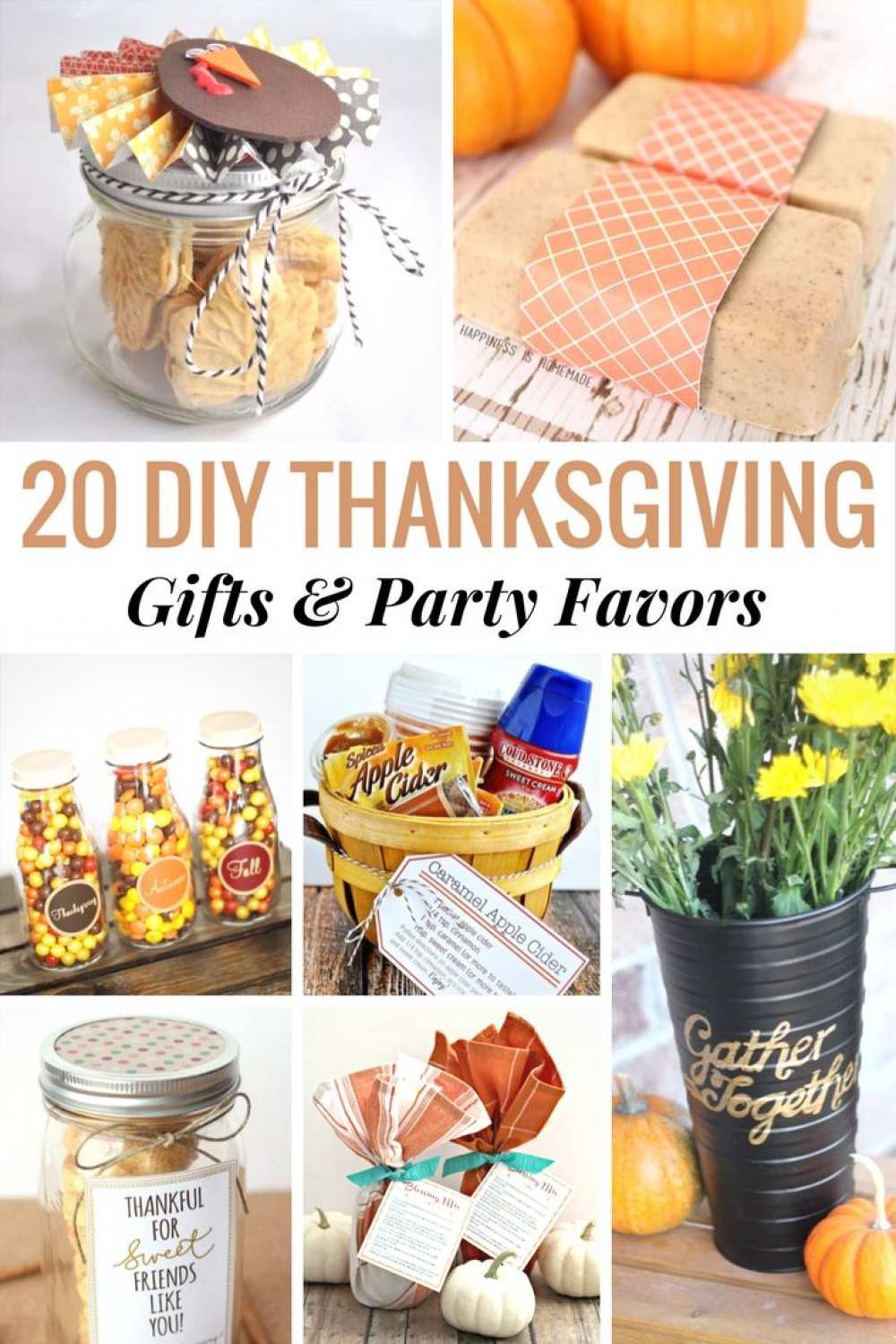 Here are  DIY Thanksgiving Gift and Party Favors that your