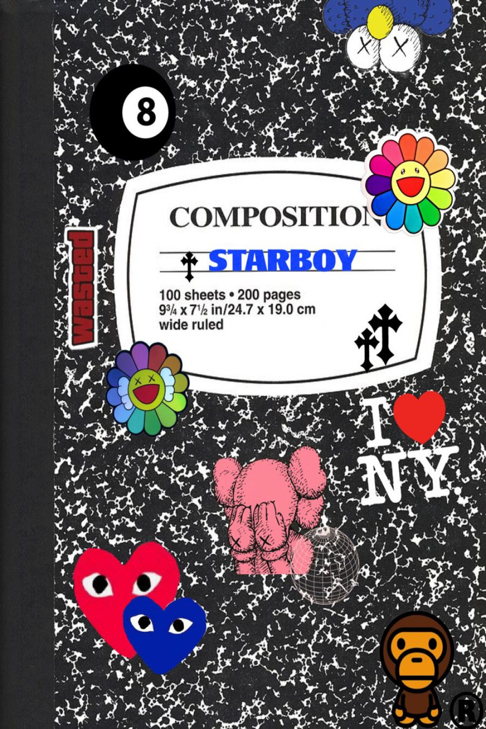 iPad Composition Book Wallpaper in   Cartoon wallpaper iphone