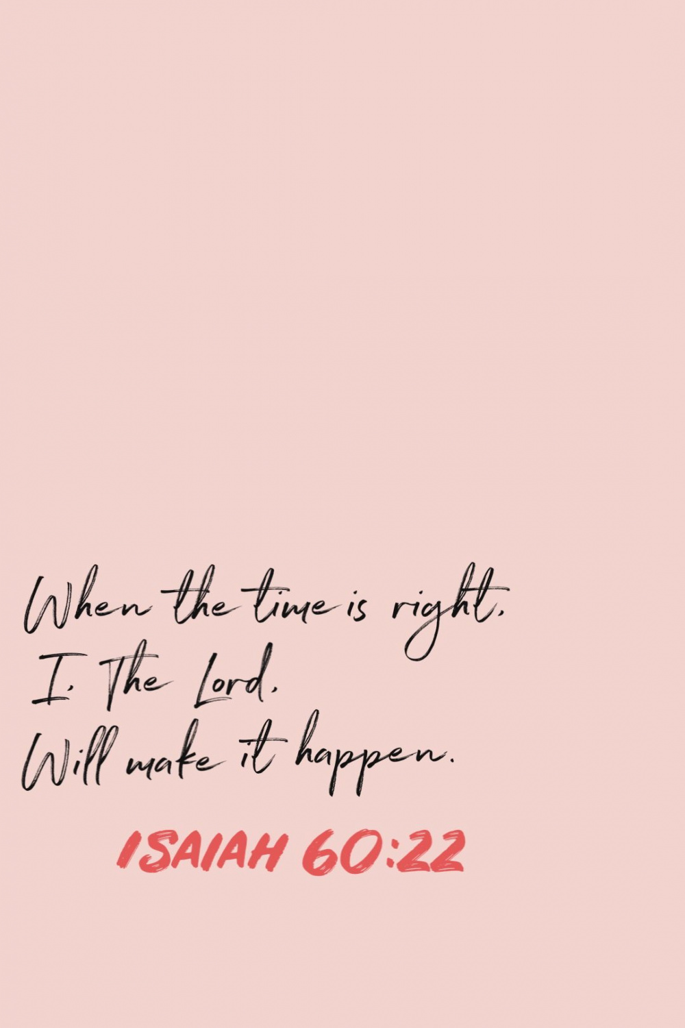 Isaiah : background  Isaiah  , Gods timing, God is good