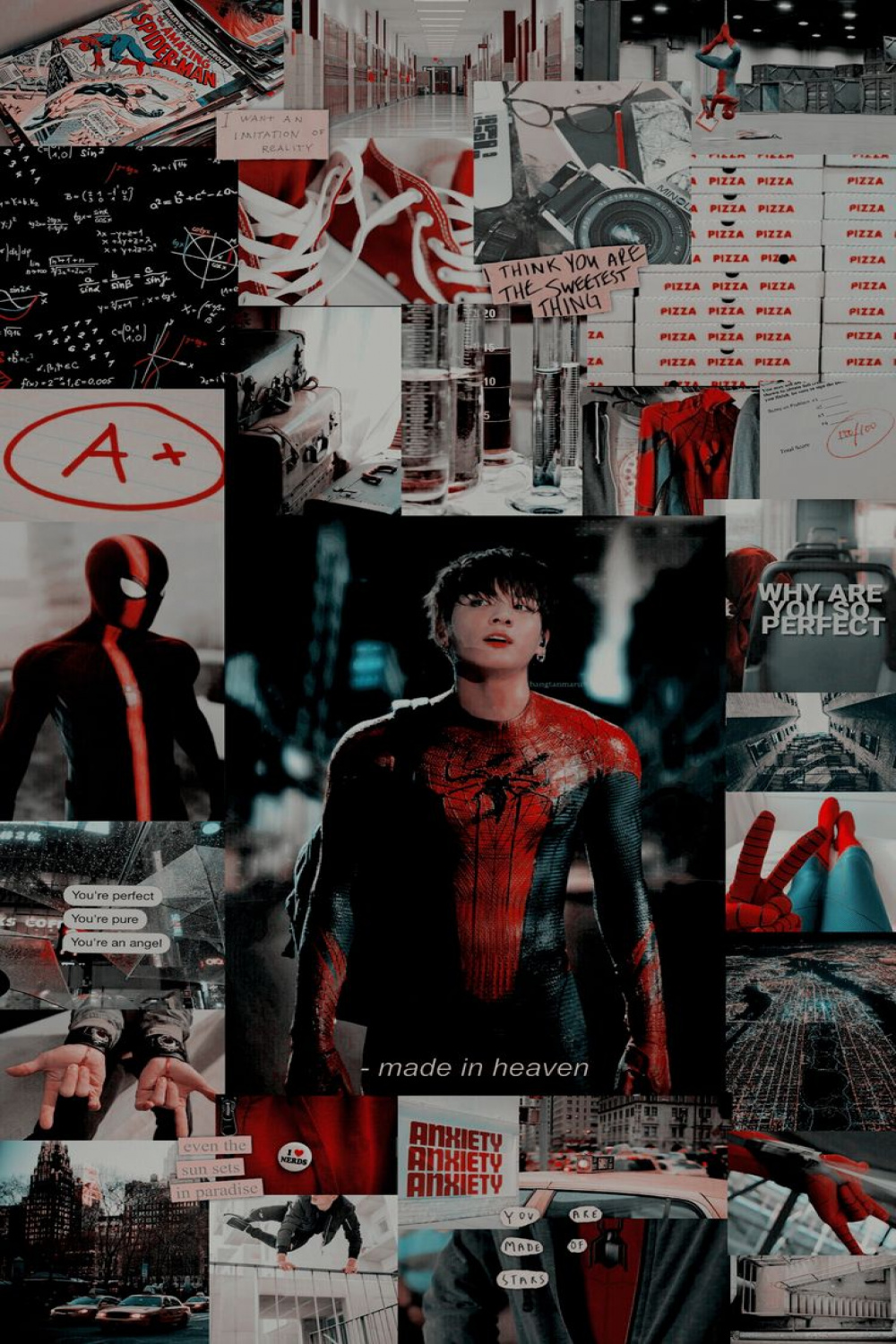 jungkook #jeonjungkook #wallpaper #kpop #bts #spiderman #avengers