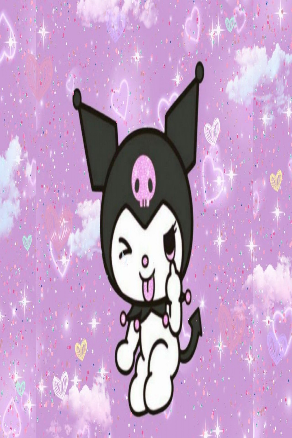 Kuromi Desktop Wallpaper  Hello kitty iphone wallpaper, Hello