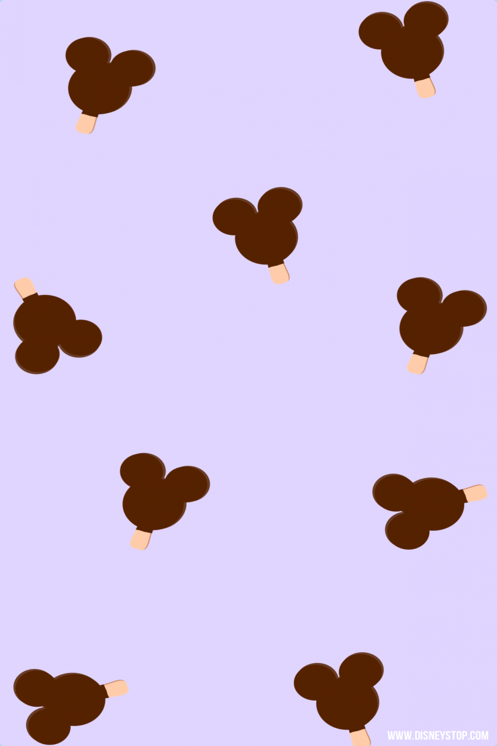 Light purple, mickey ice cream smartphone wallpaper wallpape