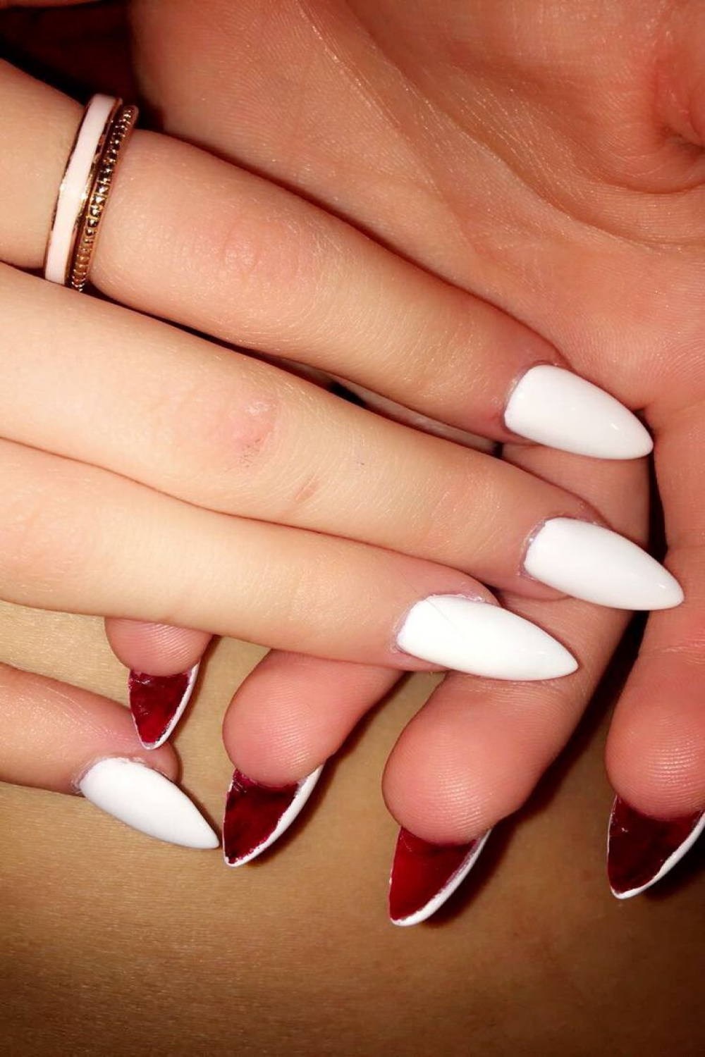 Louboutin white nails🤫  November nails, Nails, White nails