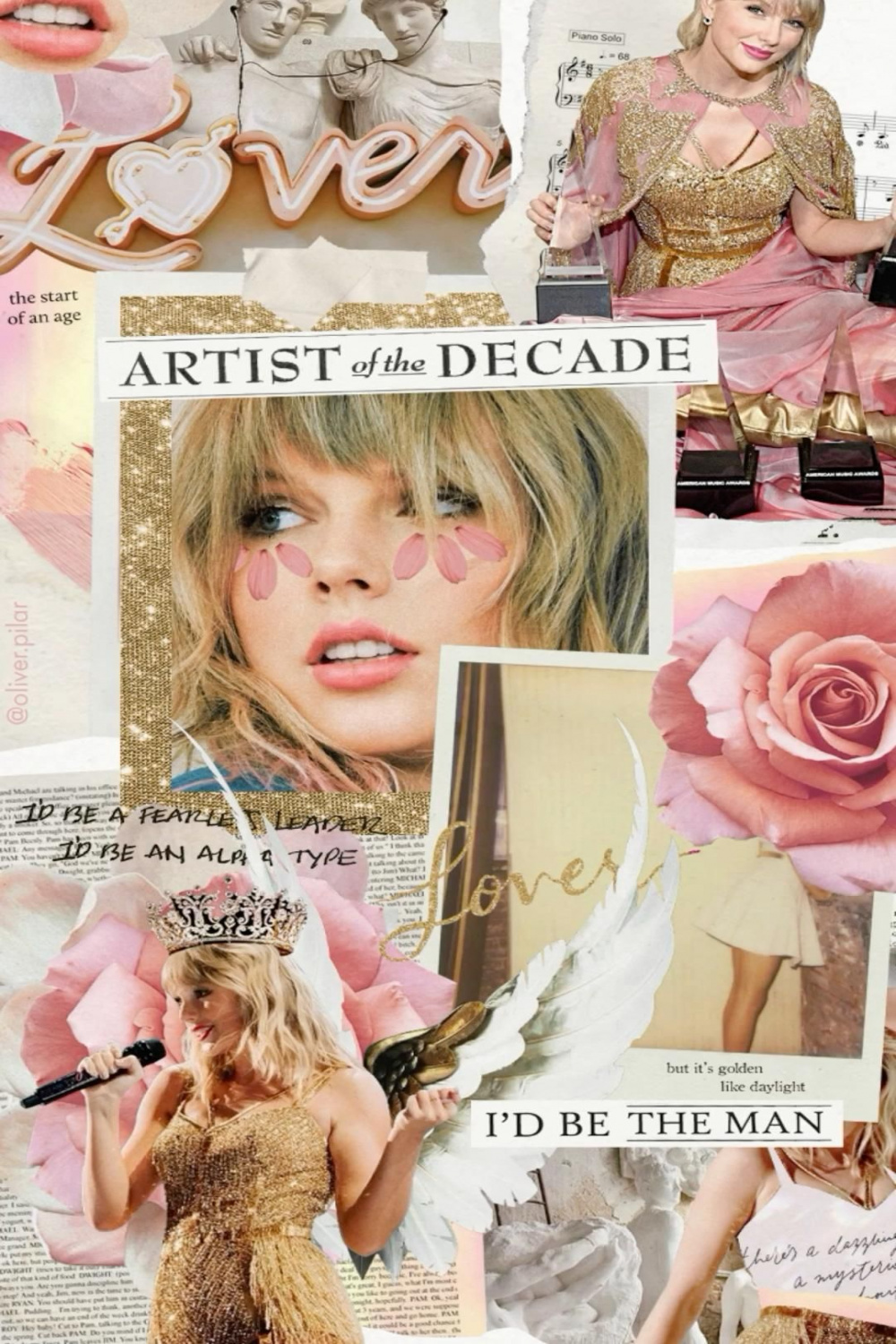 lover wallpaper collage 🩷 in   Taylor swift wallpaper