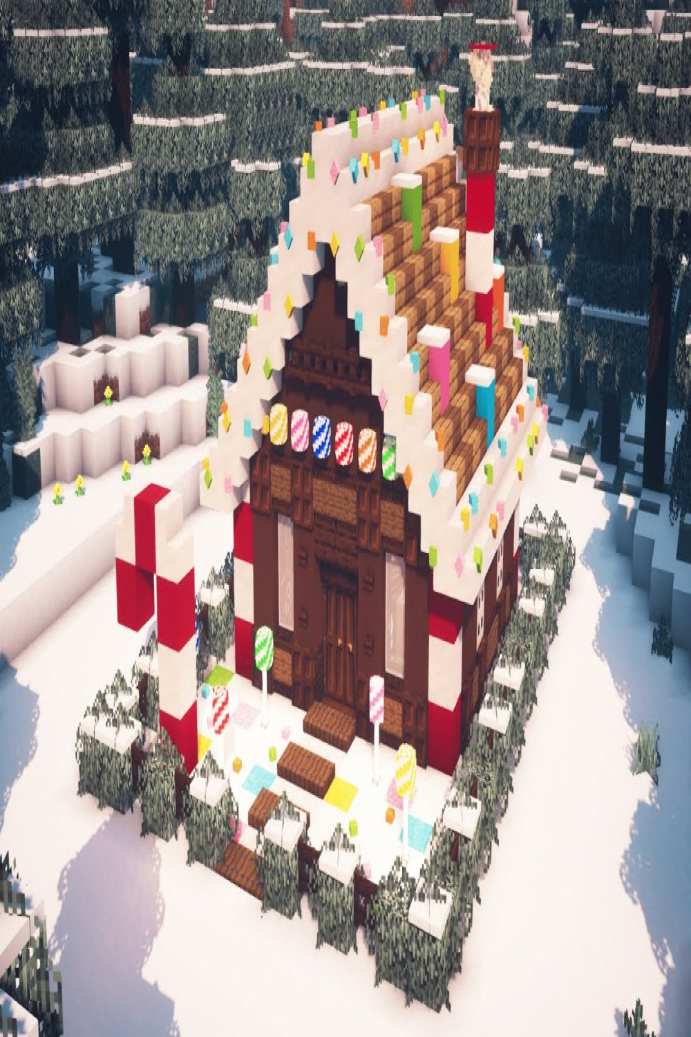 Minecraft  How to Build a Gingerbread House / Christmas House