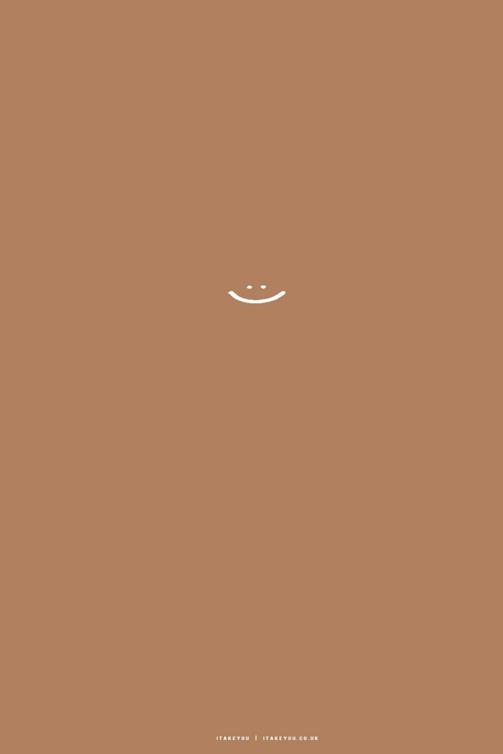 Minimalist Brown Wallpaper iPhone Ideas for iPhone : Smile