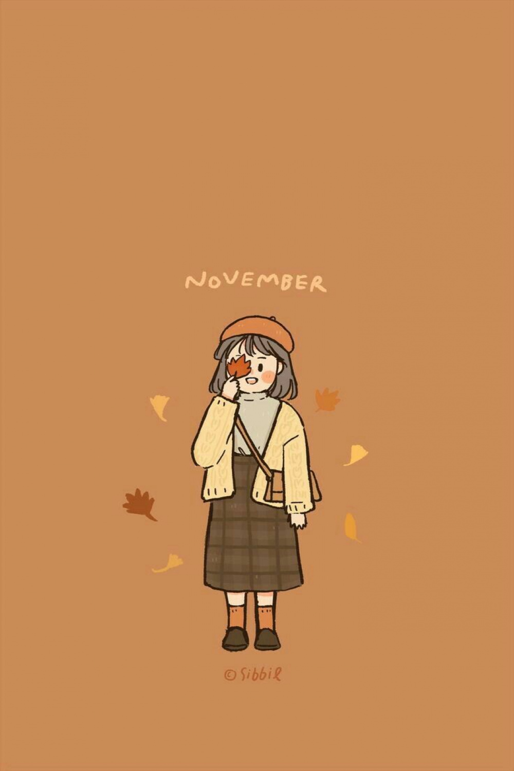 🍁 November🍁  Cute cartoon wallpapers, Kawaii wallpaper, Cartoon