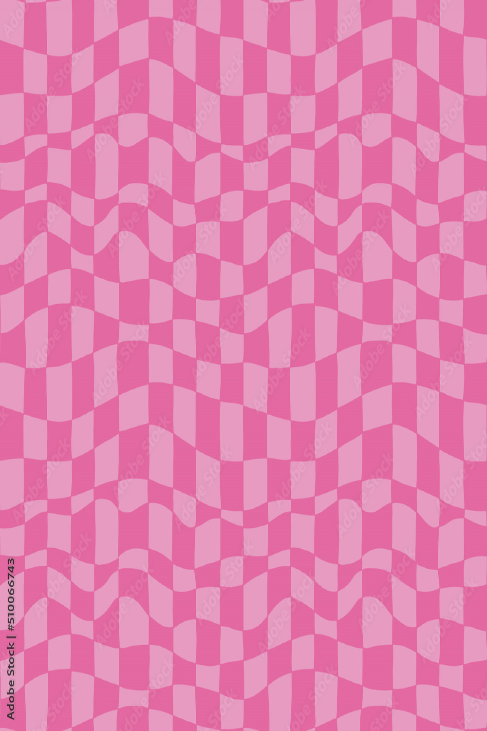 Pink Groovy Wavy Melted Psychedelic Checkerboard YK s seamless