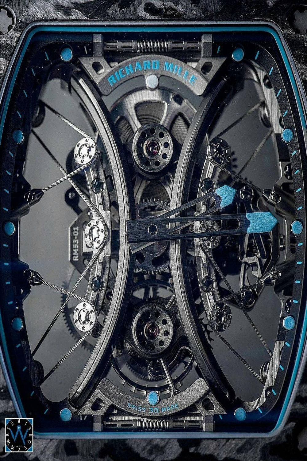 Richard Mille] A close-up picture to show the complexity of RM