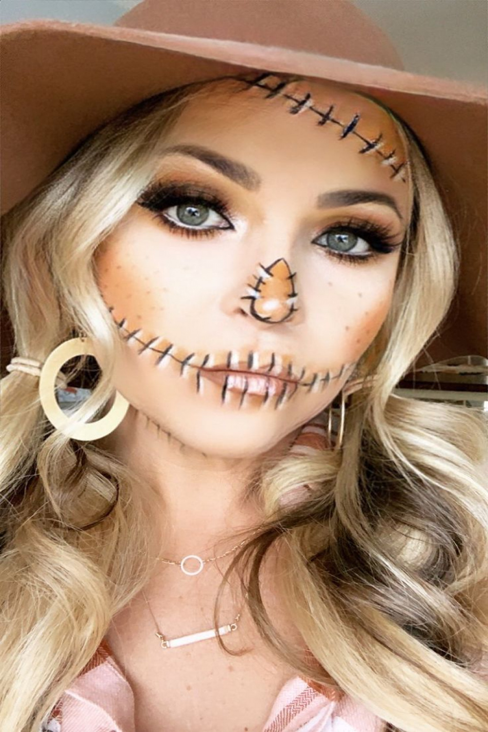 Scarecrow Makeup Halloween  Scarecrow halloween makeup, Halloween