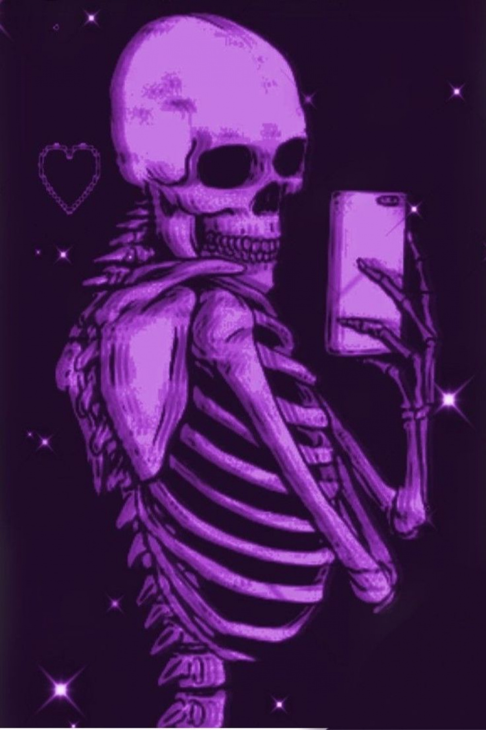 Skeleton in   Black and purple wallpaper, Dark purple