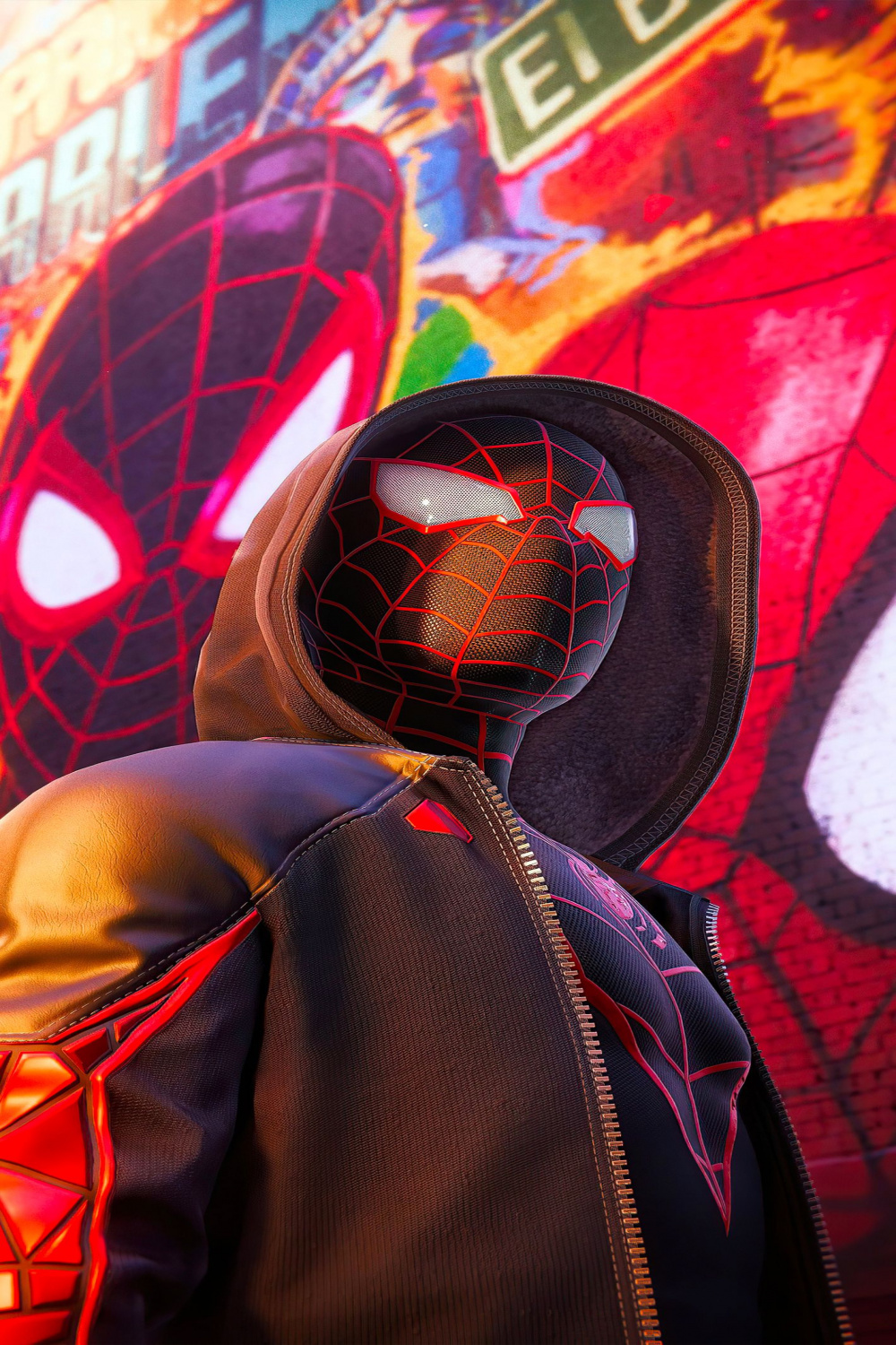 Spiderman  Depth Effect  Spider-man wallpaper, Spiderman, Miles