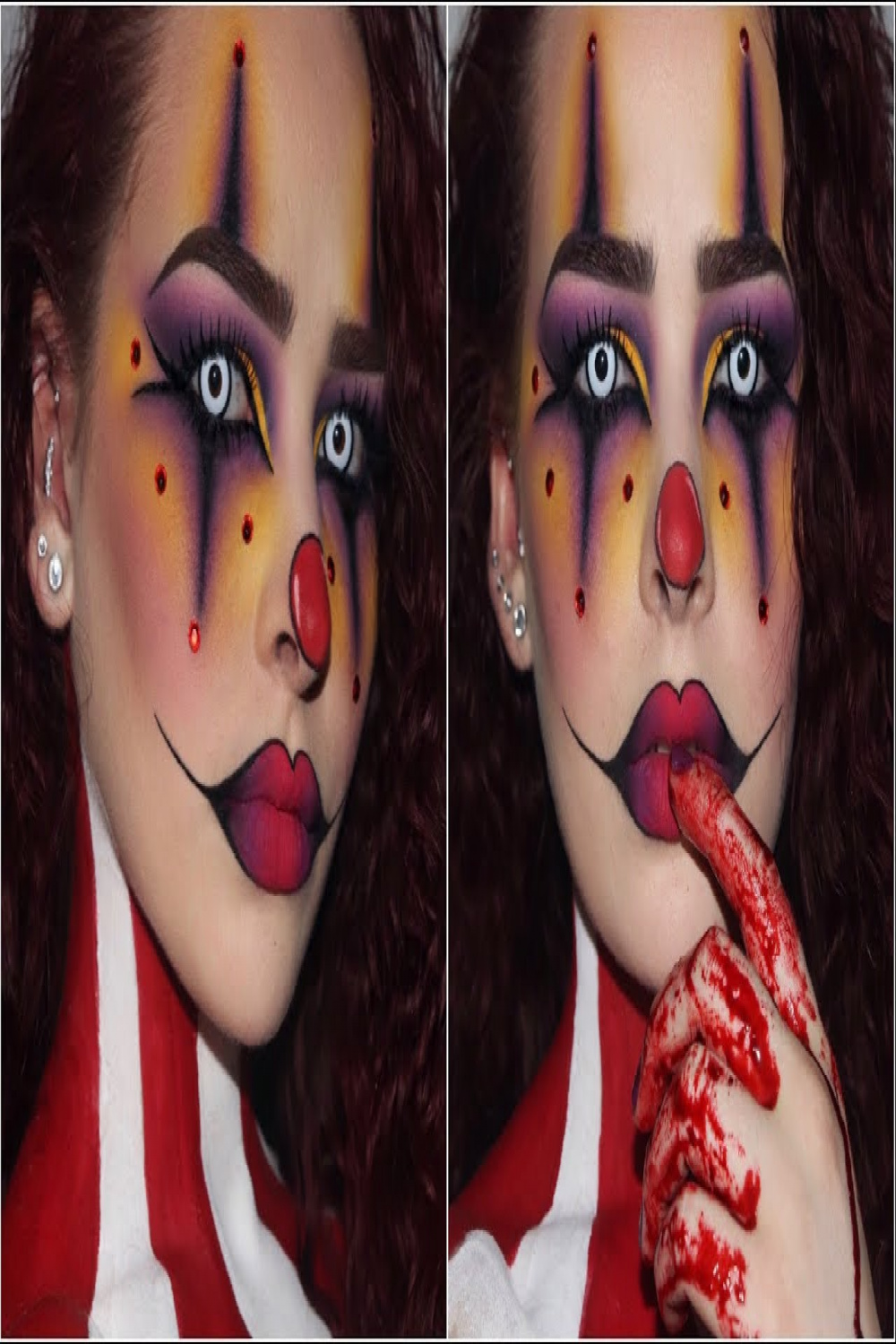 Sultry/Creepy Clown  Halloween Makeup Tutorial