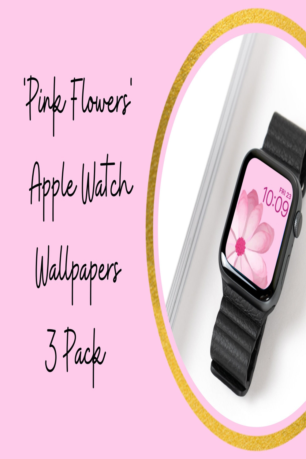 Süße Pink Apple Watch Wallpapers Pink Floral Wallpaper Apple - Etsy