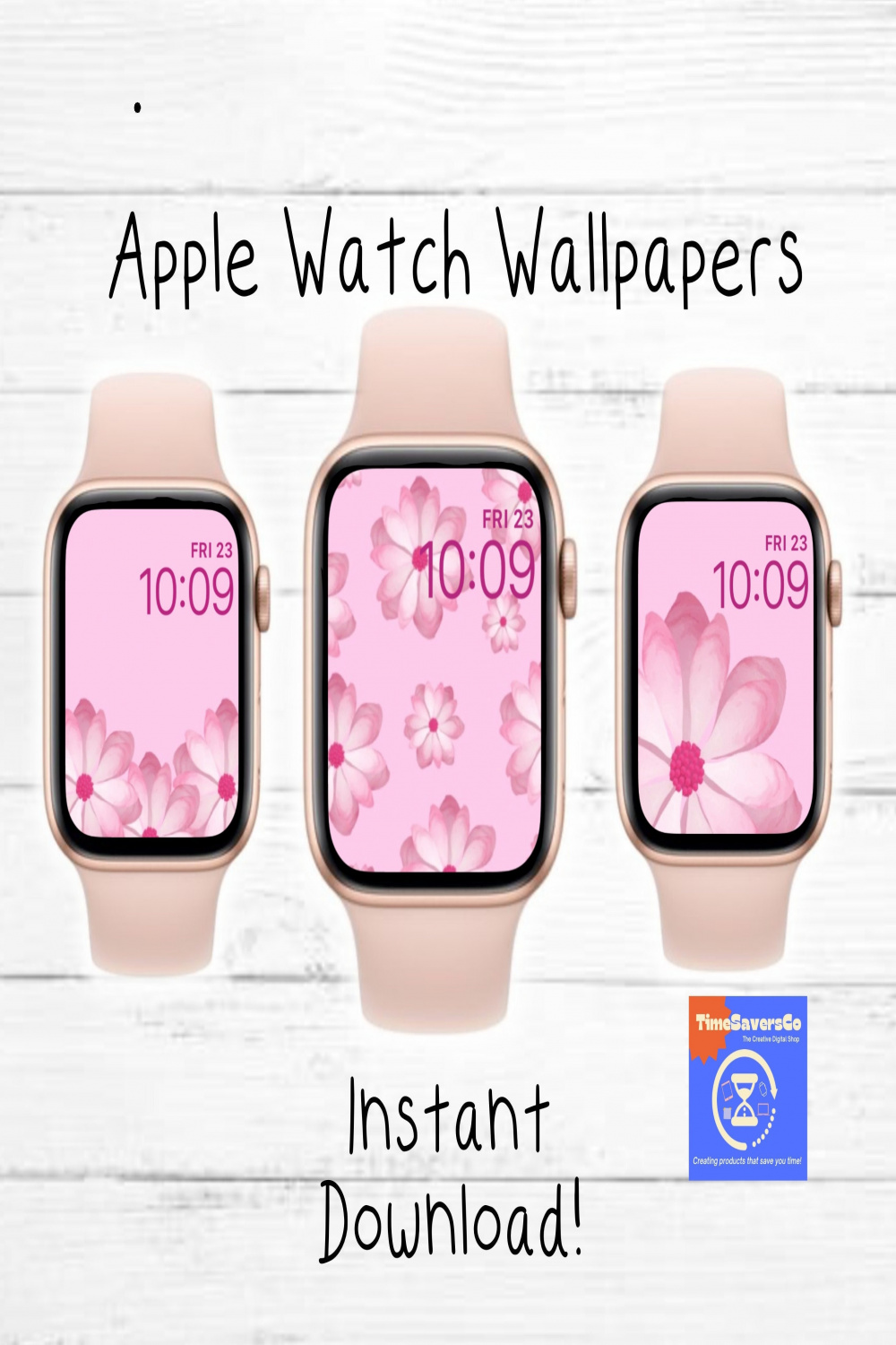 Süße Pink Apple Watch Wallpapers Pink Floral Wallpaper Apple - Etsy