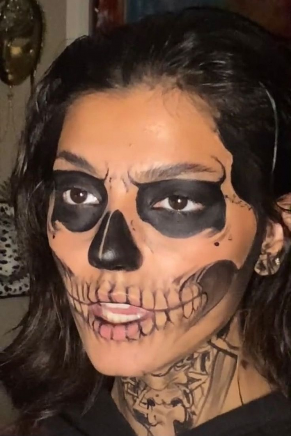 tate langdon~halloween costume~  Halloween skull makeup