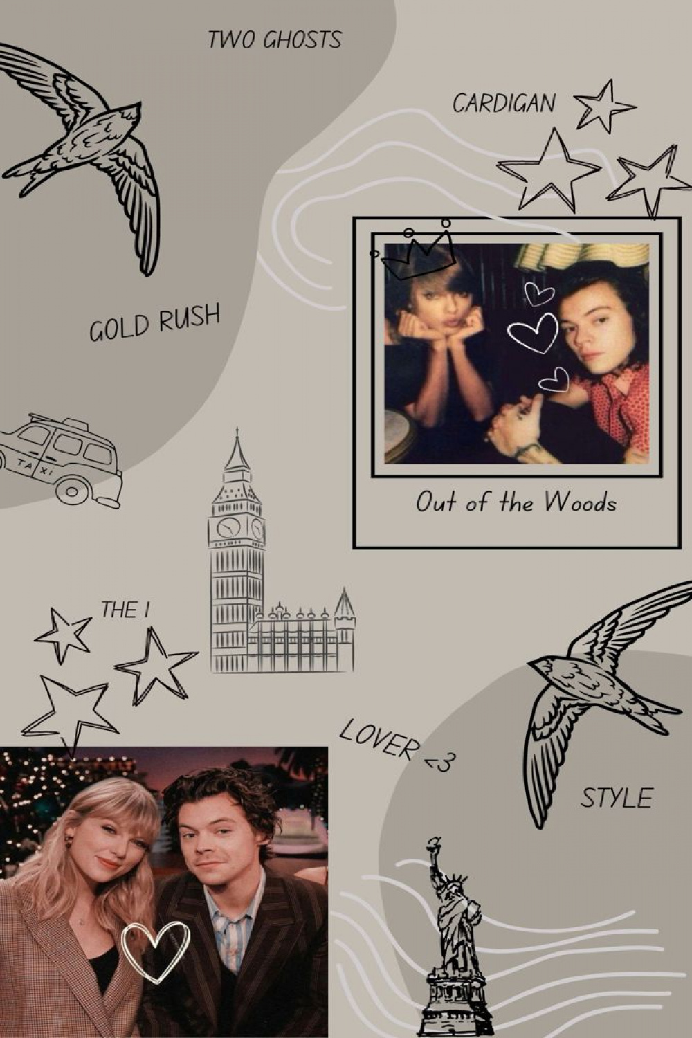 Taylor Swift and Harry Styles wallpaper < in 202  Harry taylor