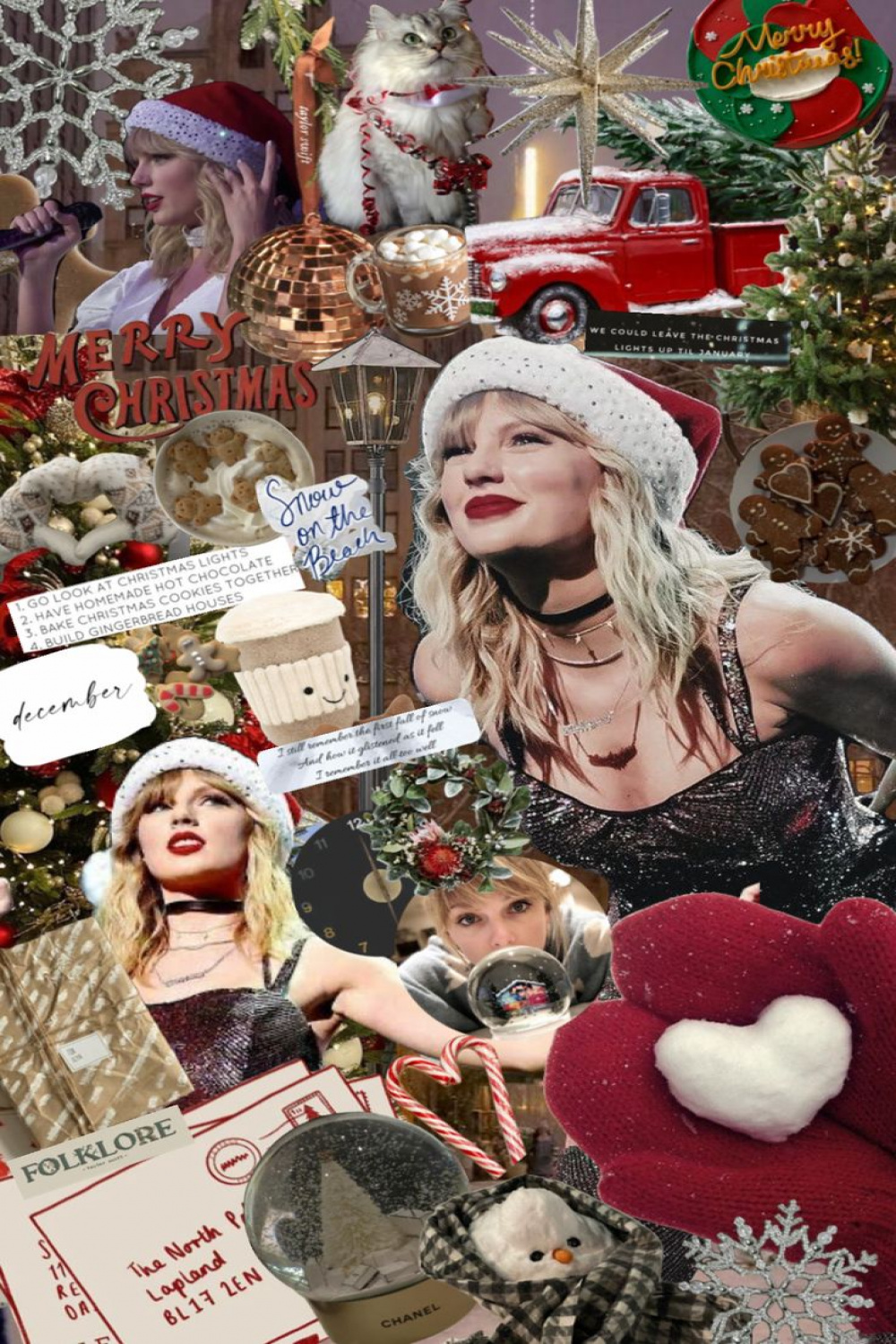 Taylor Swift-inspired Christmas aesthetic for festive vibes!