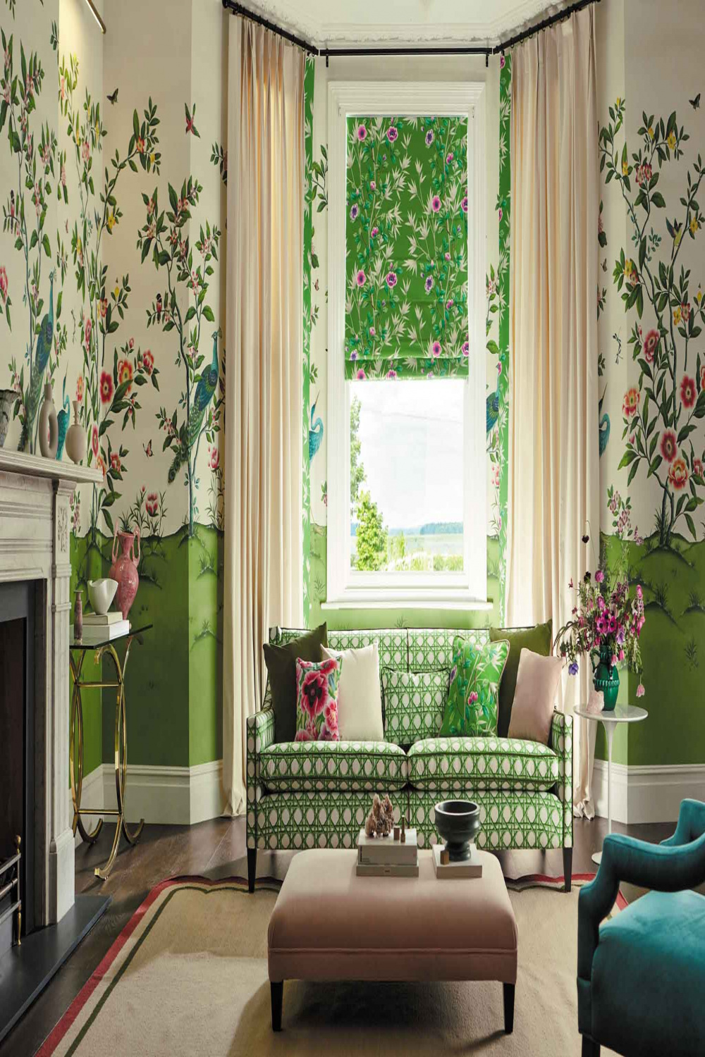 The wait is over! Affordable chinoiserie wallpaper and matching