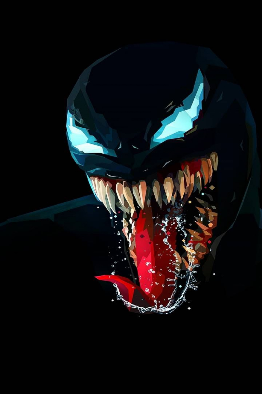 Venom Wallpaper Amoled  D Wallpapers  Scary wallpaper, Marvel