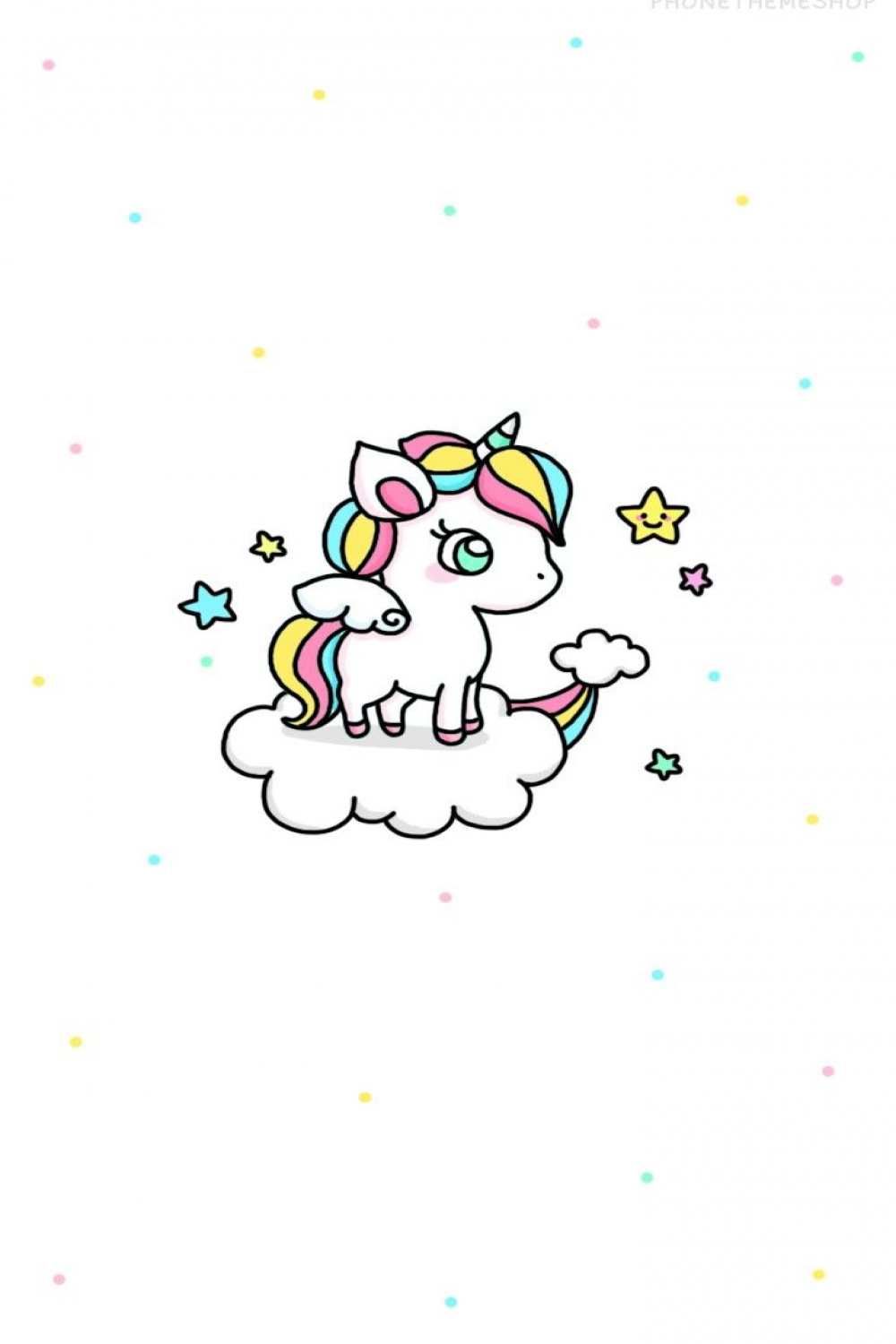 Wallpaper  Unicorn wallpaper, Cute wallpapers, Kawaii unicorn