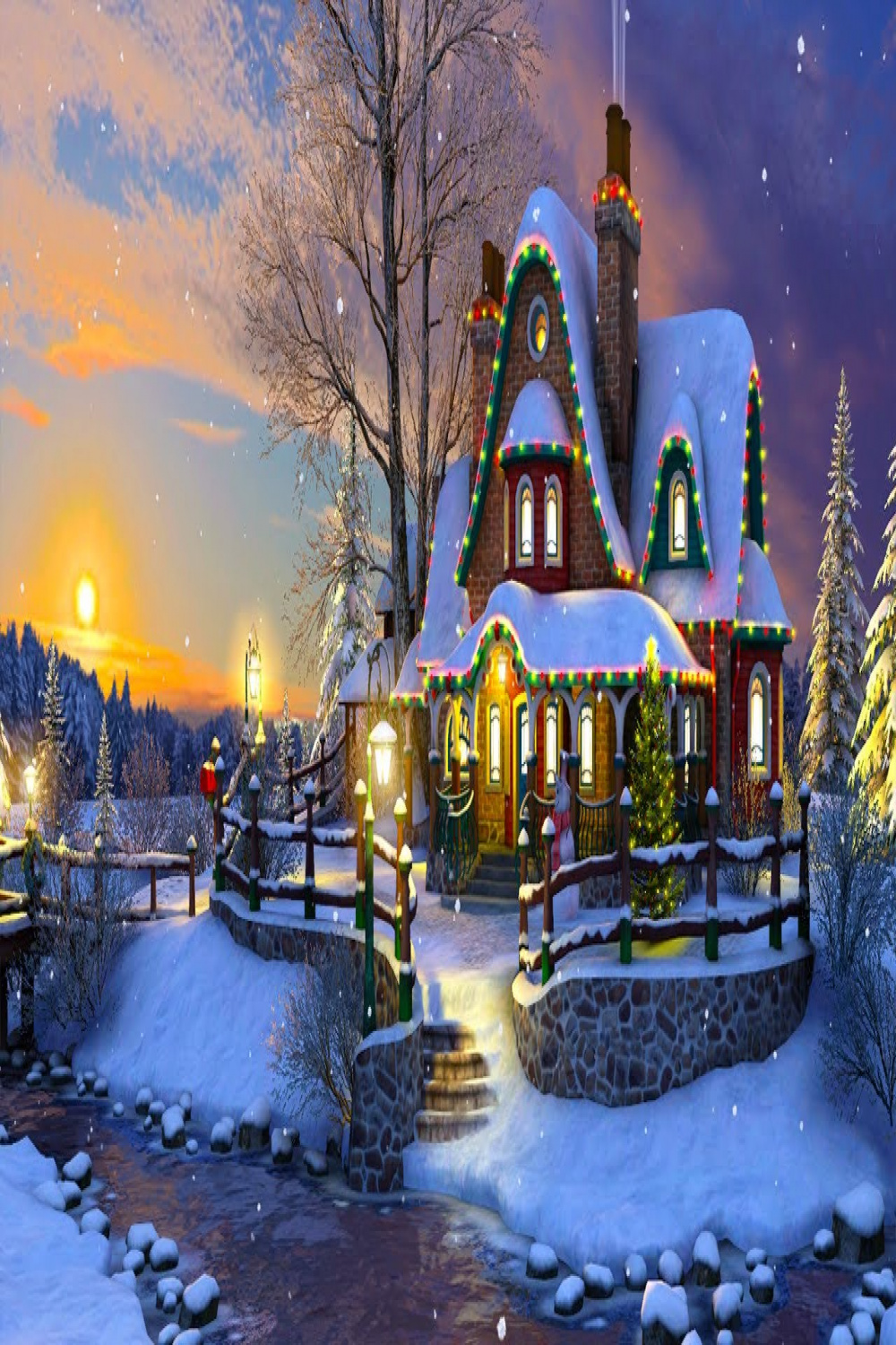 White Christmas D Live Wallpaper and Screensaver