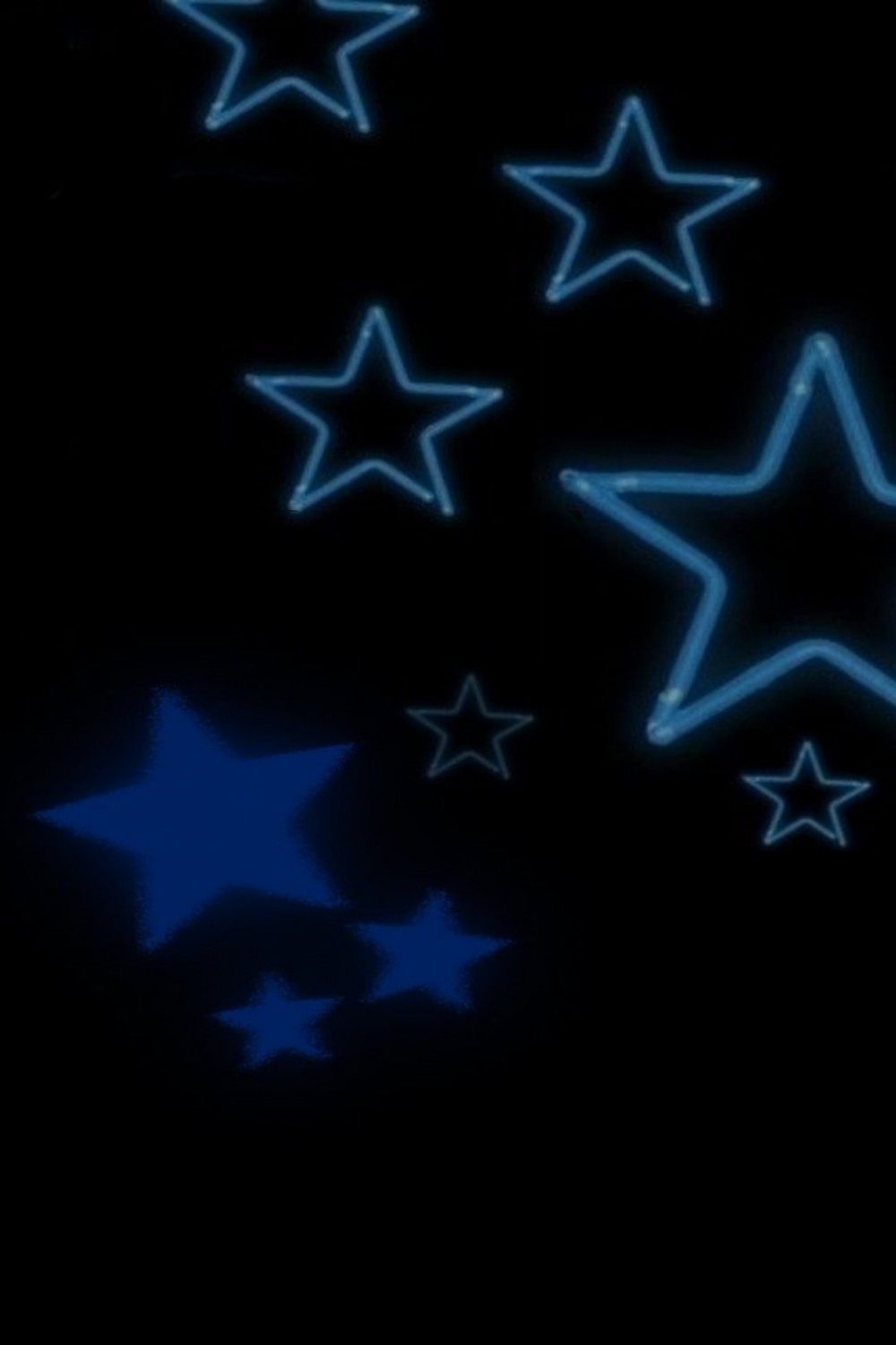 Yk Blue starts with black background in 03  Star wallpaper