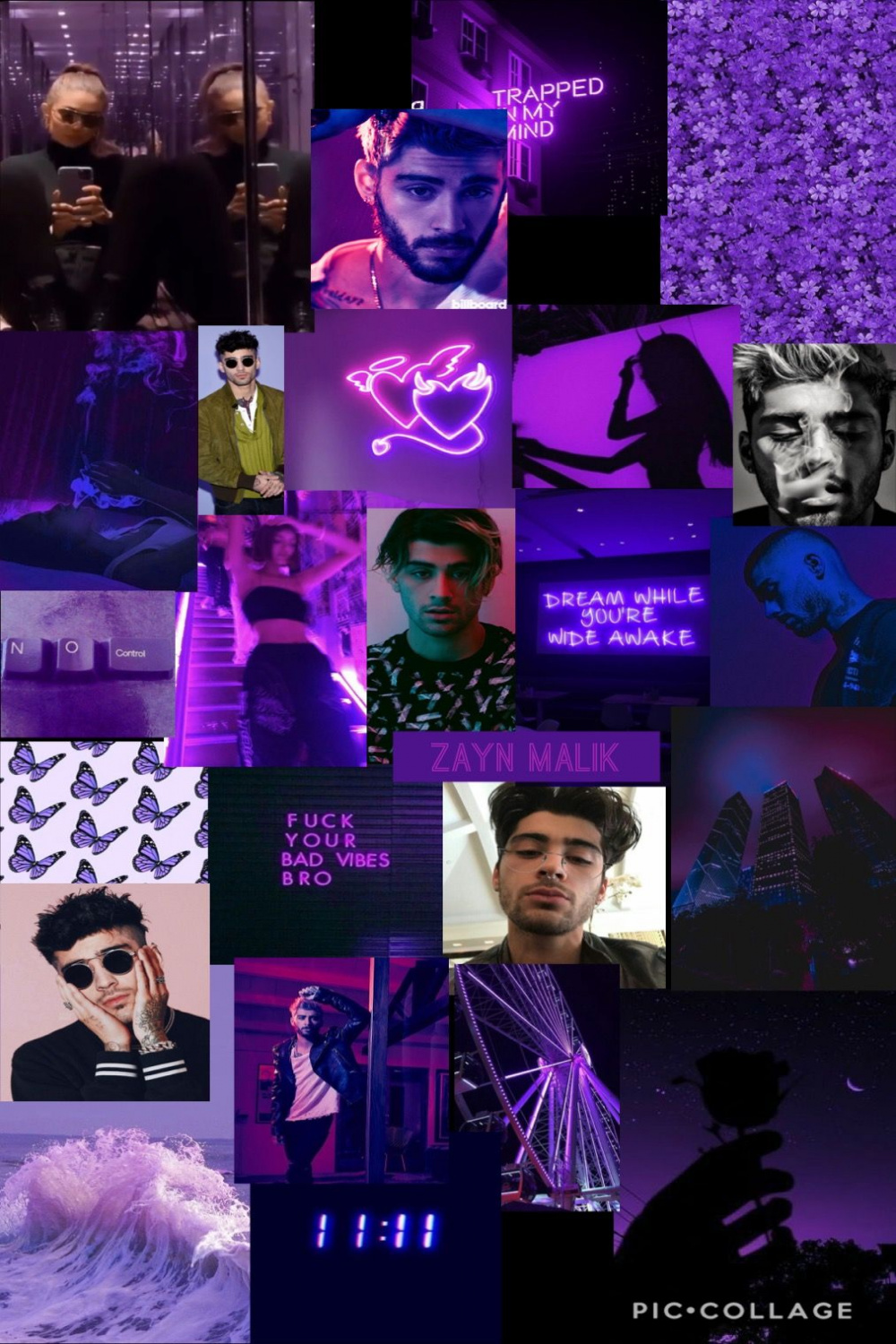 Zayn Malik Purple Aesthetic