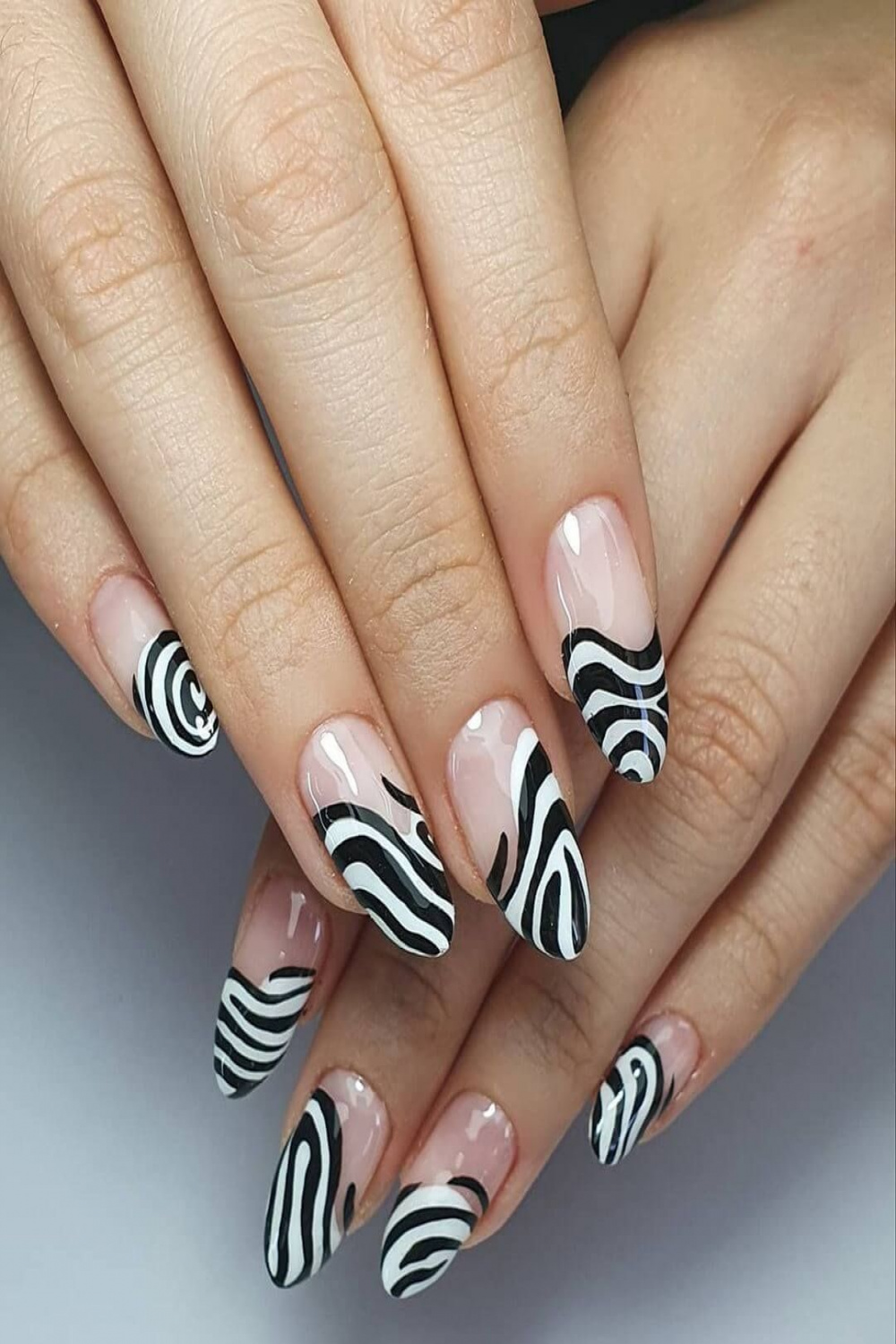 Zebra Nail Art Ideas in   Zebra nail art, Summer acrylic