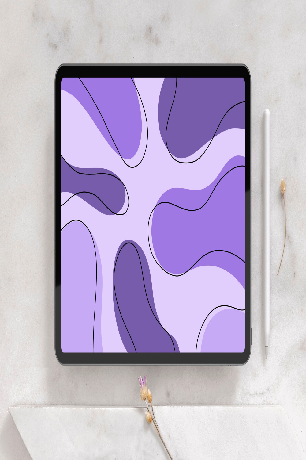 Abstract Purple iPad Wallpaper, Tablet Backgrounds, Lavender Lilac