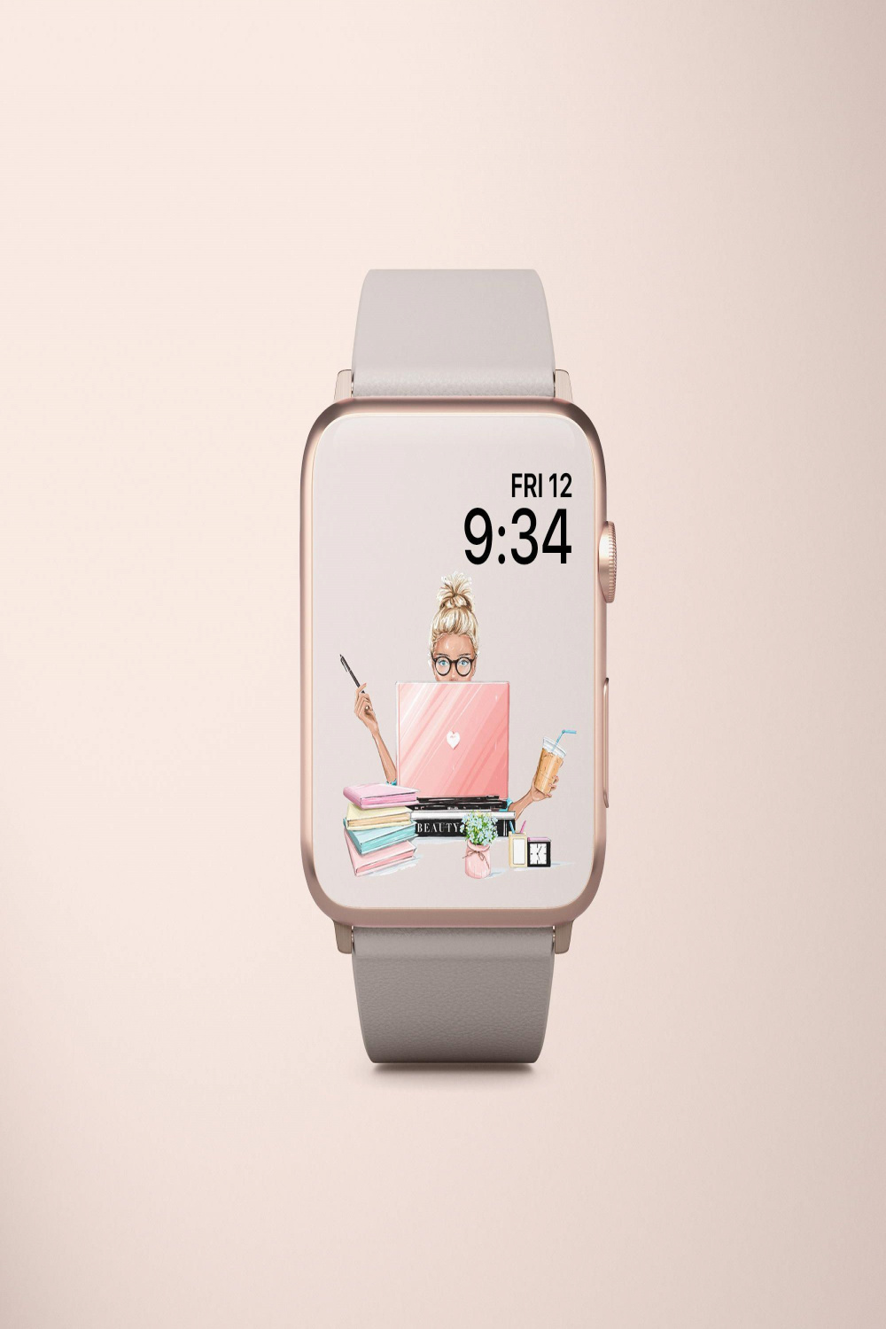 Apple Watch Face Wallpaper, Apple Watch Wallpaper Planner Girl